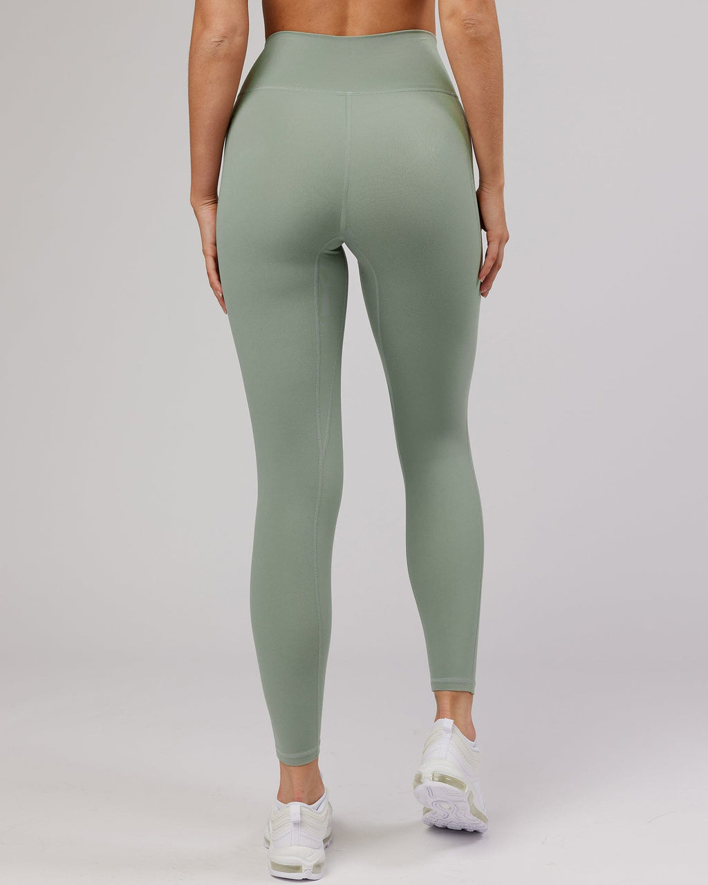 Model wearing Energise Full Length Tight - Sage