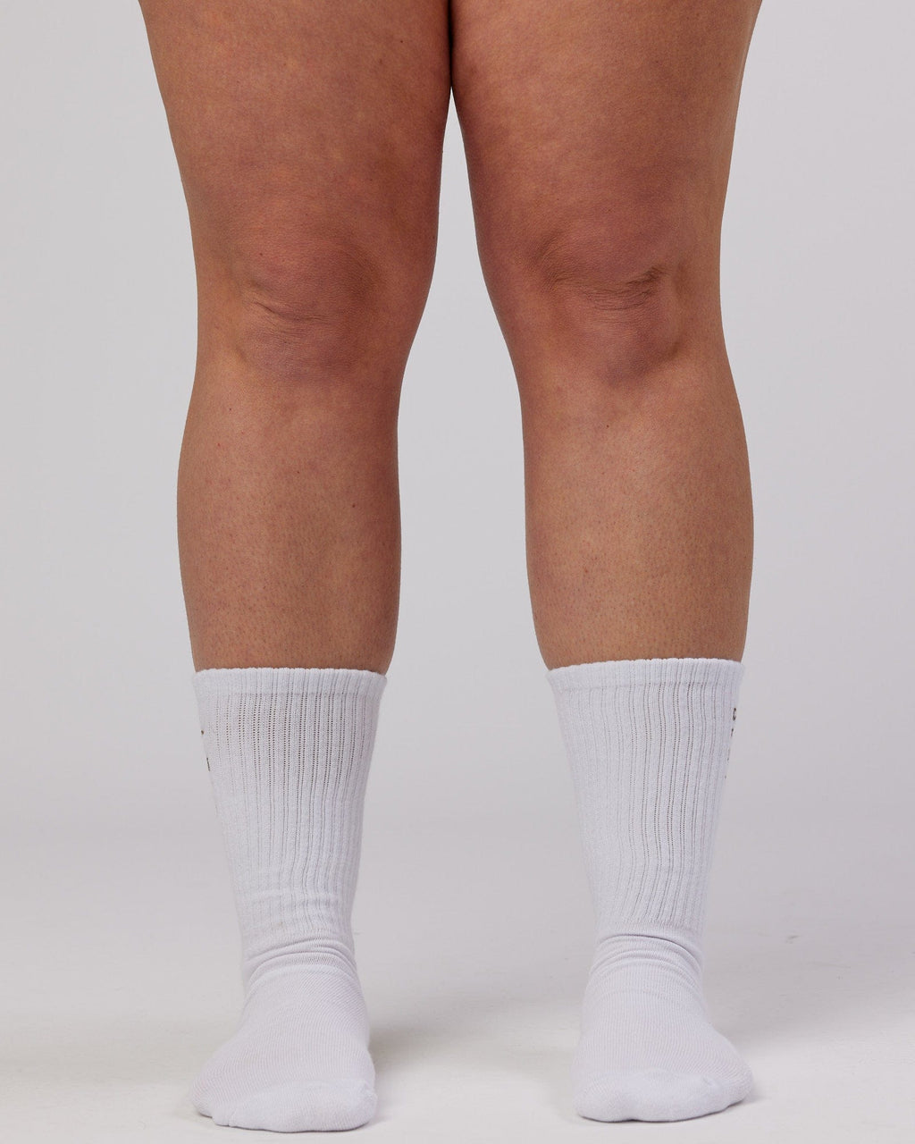 Model wearing Signal Crew Sock - Taupe