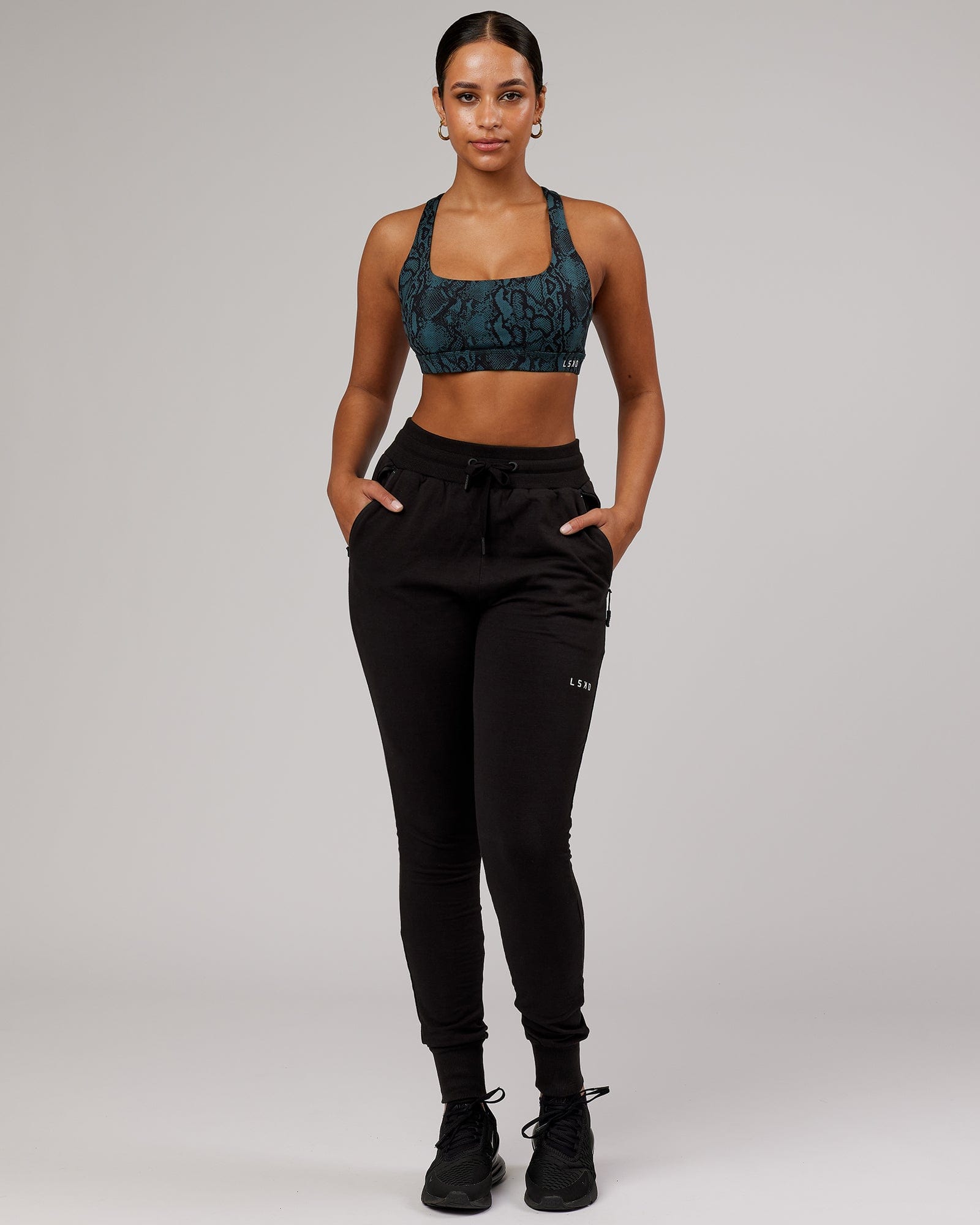 Model wearing PB Jogger - Black-Tonal