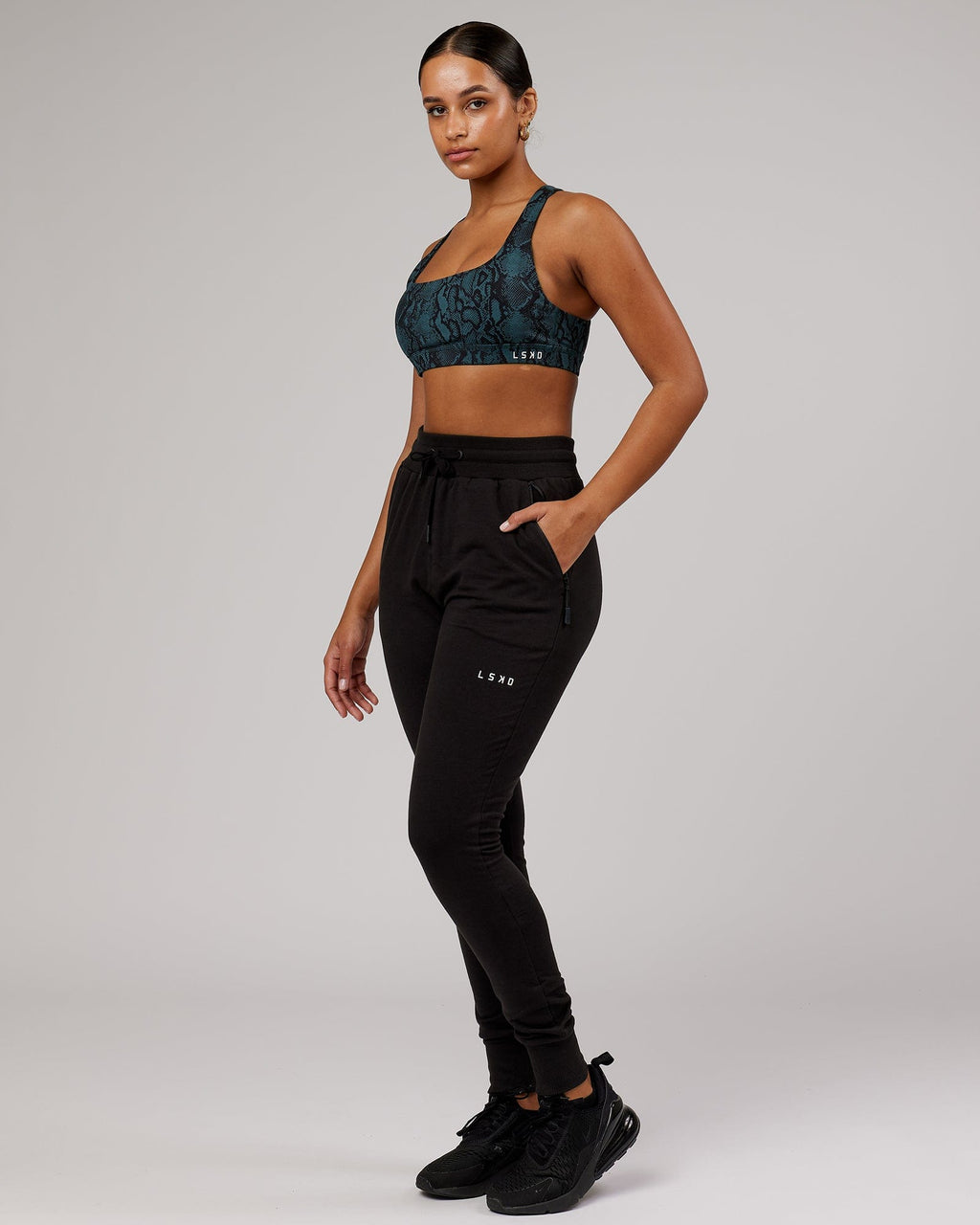 Model wearing PB Jogger - Black-Tonal