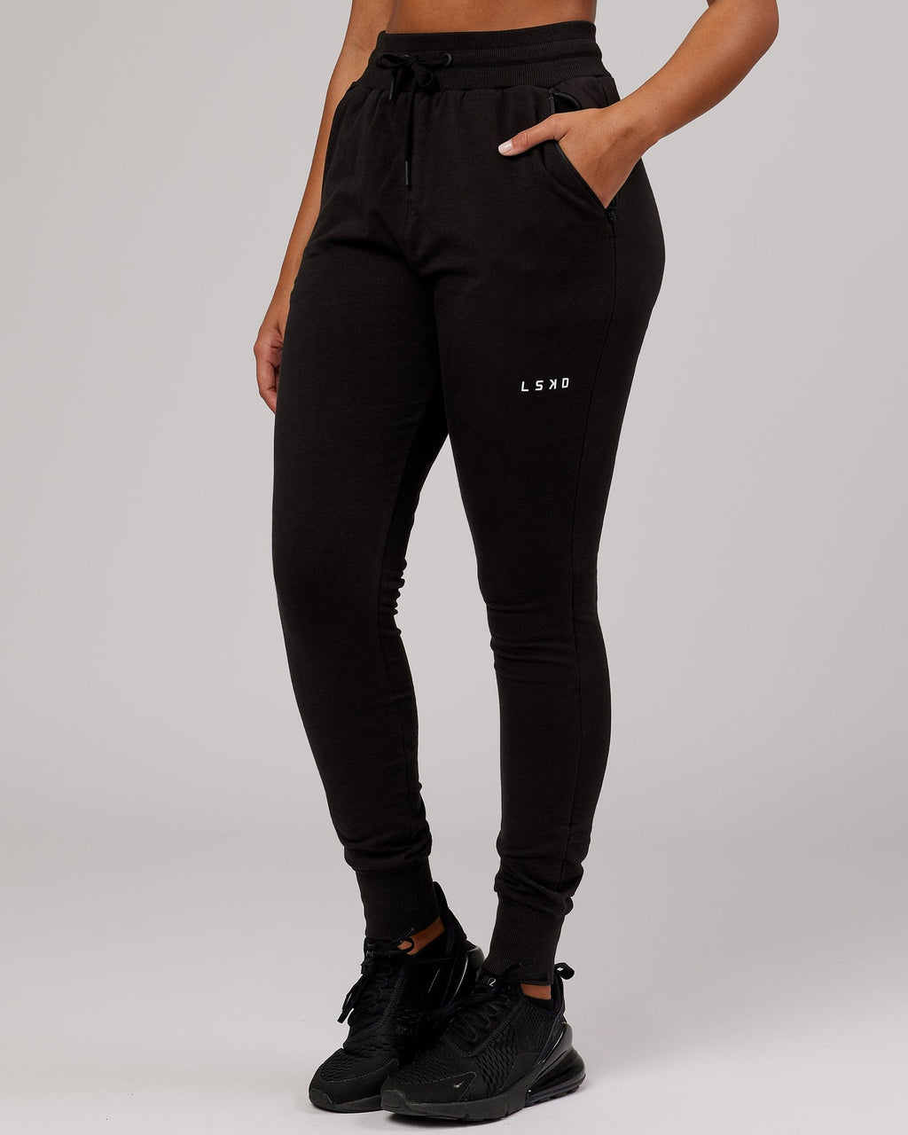 Model wearing PB Jogger - Black-Tonal