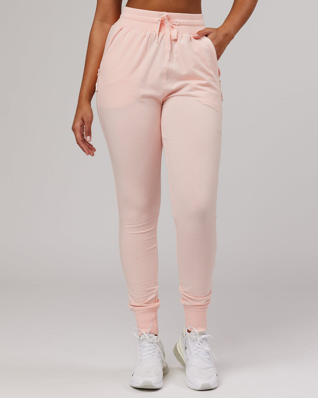 Model wearing PB Jogger - Pink-Tonal