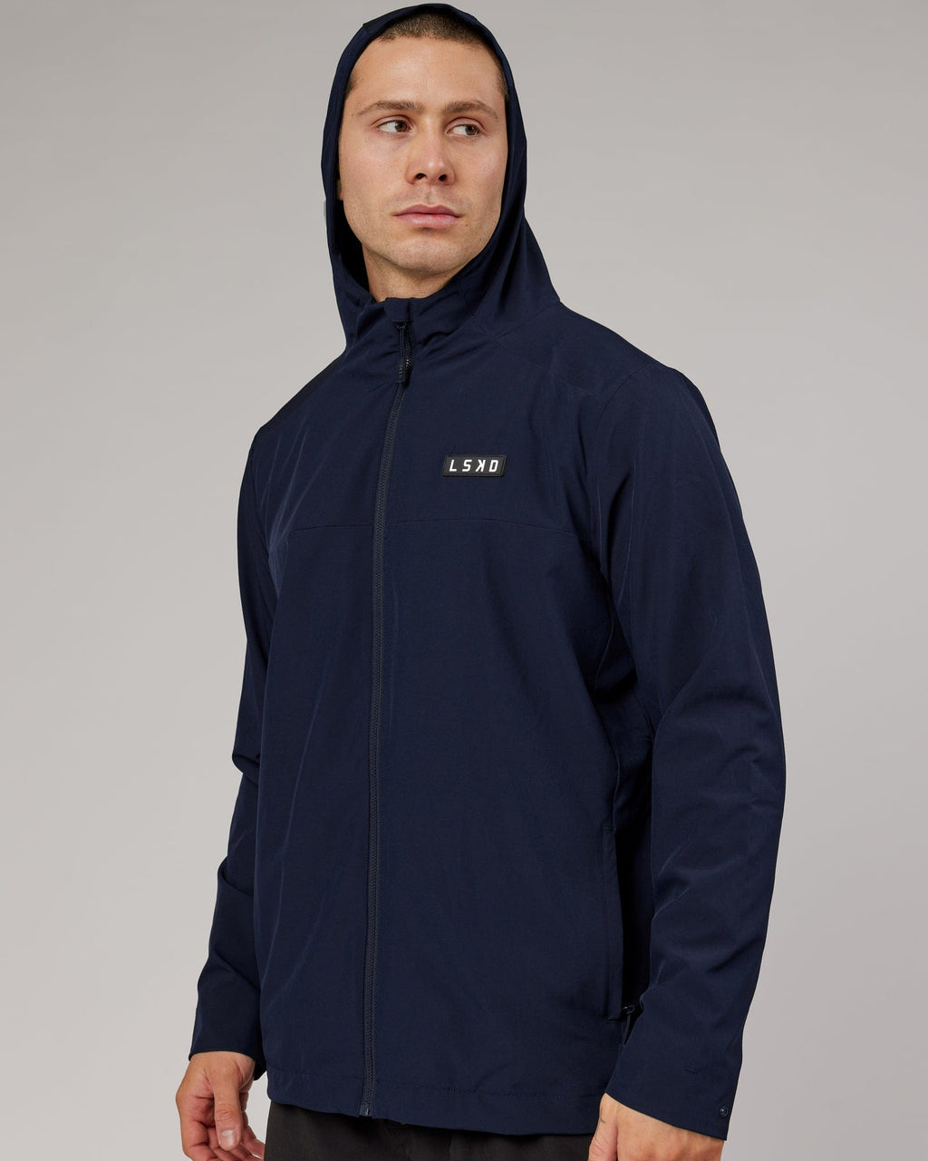 Model wearing Functional Training Jacket - Navy