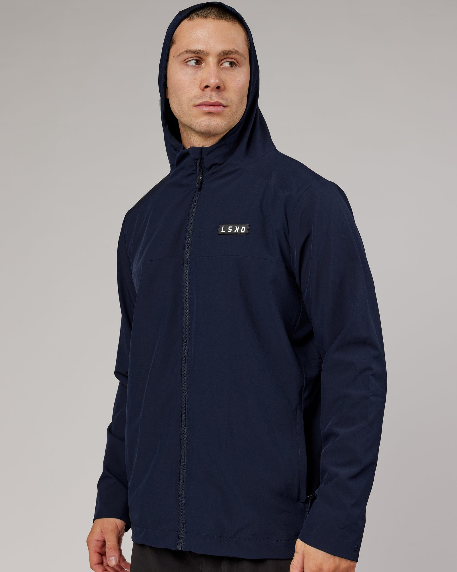 Model wearing Functional Training Jacket - Navy