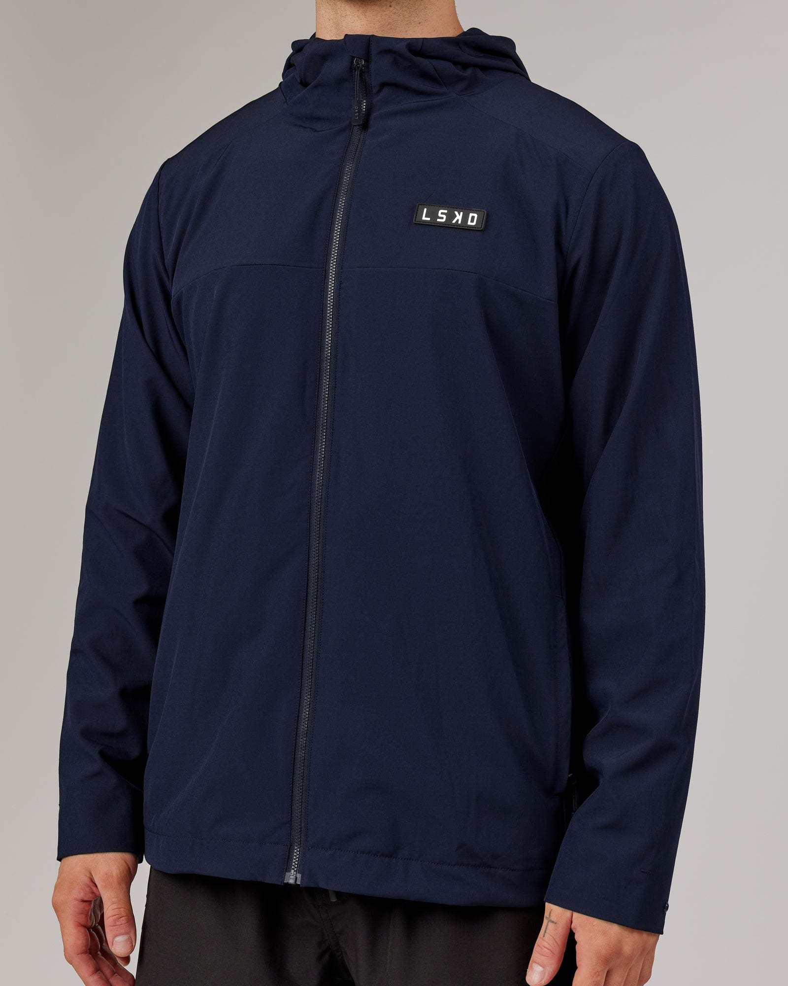 Model wearing Functional Training Jacket - Navy