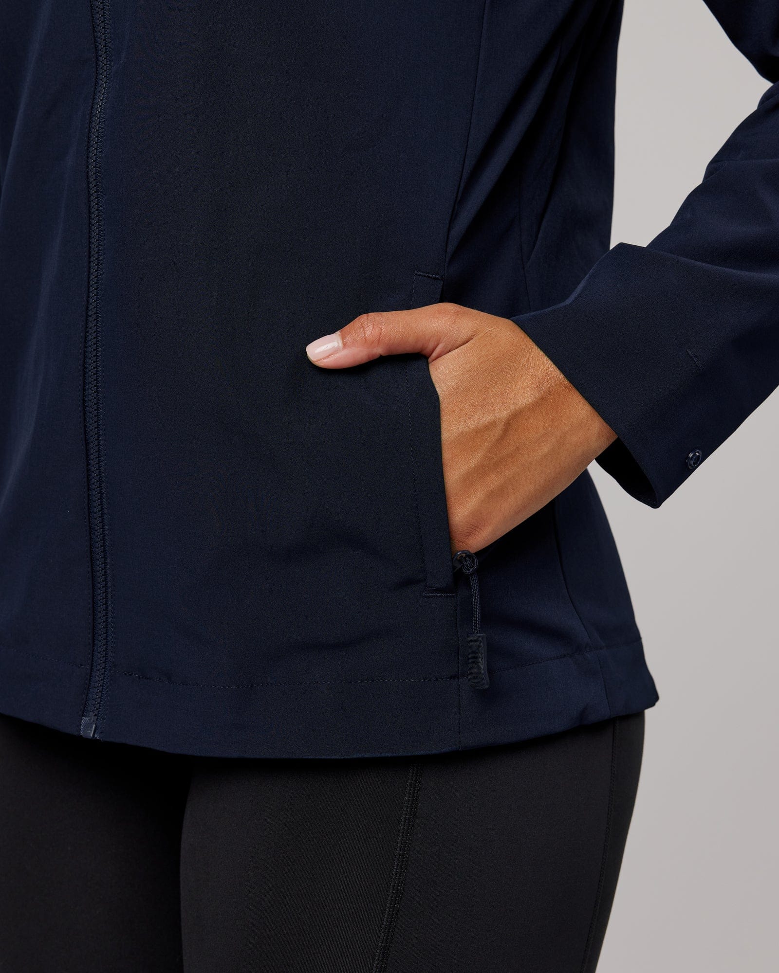 Model wearing Functional Training Jacket - Navy