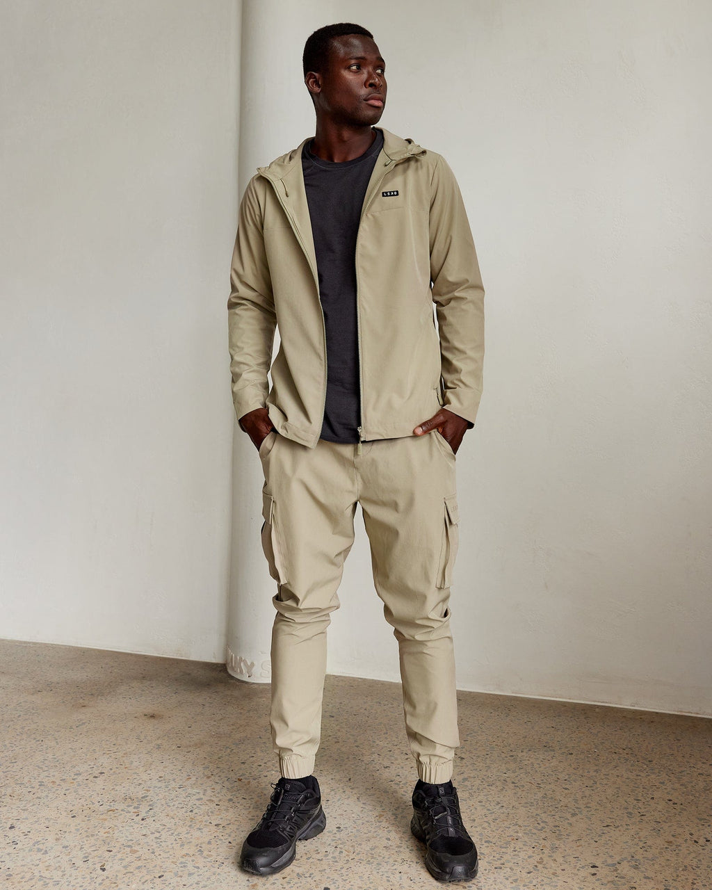 Model wearing Functional Training Jacket - Laurel Oak