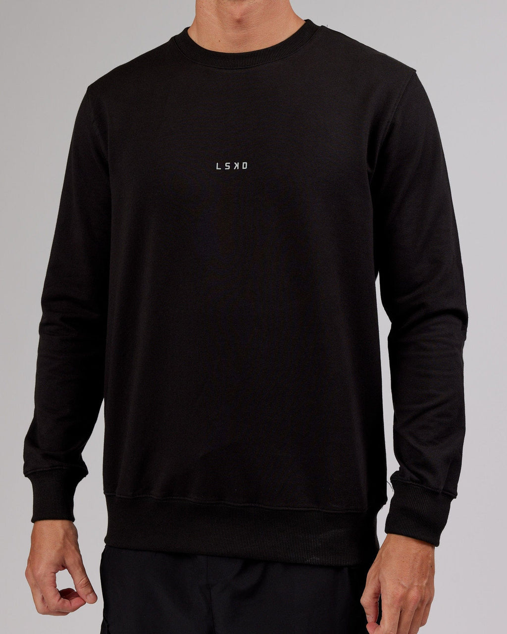 Model wearing Base Sweater - Black