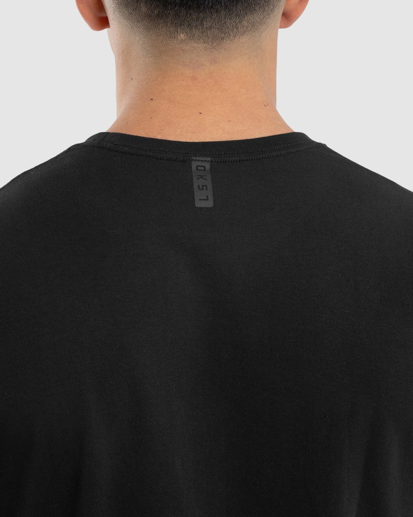 Model wearing Flex Tee - Black-Black