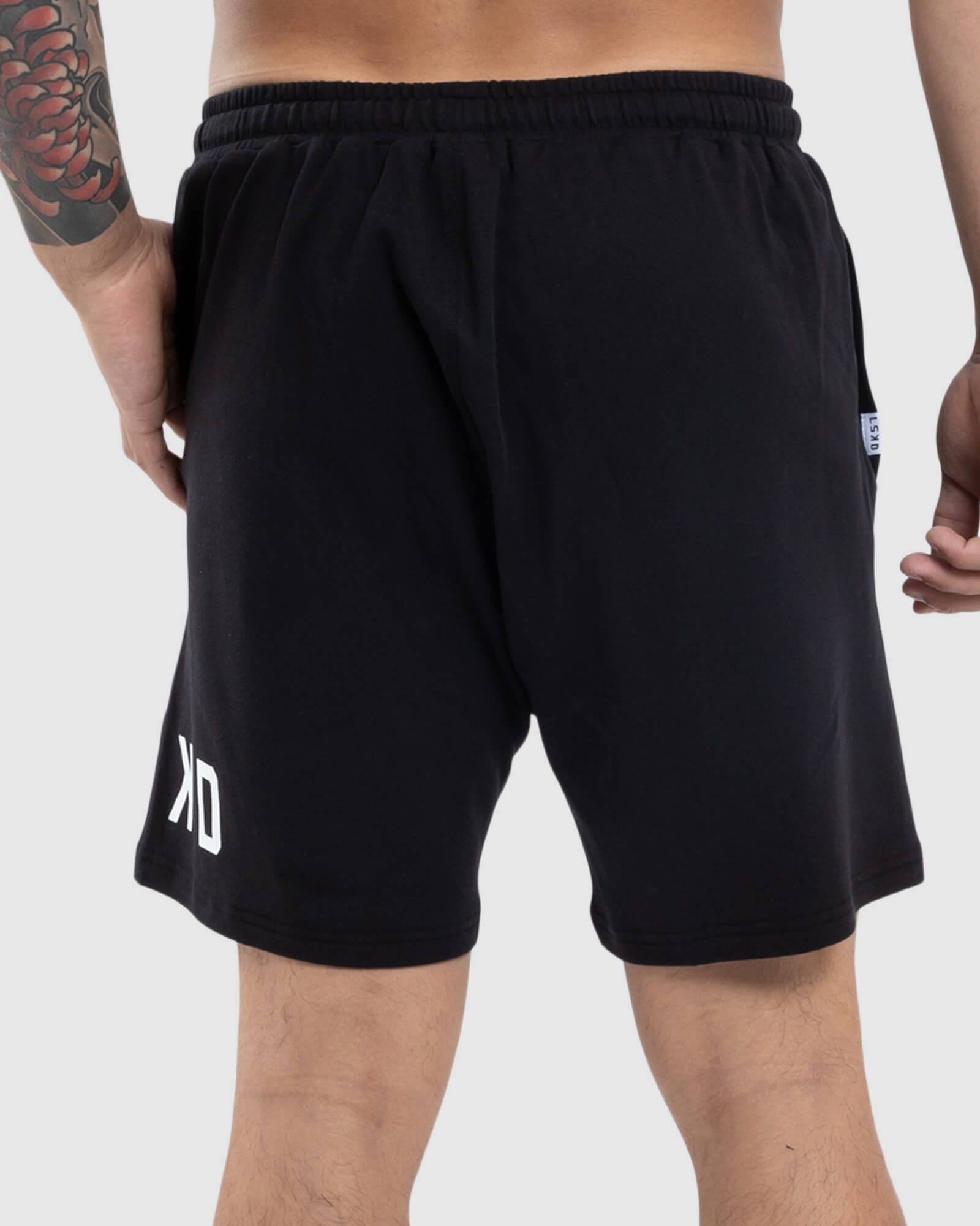 Model wearing Wrap Jersey Short - Black