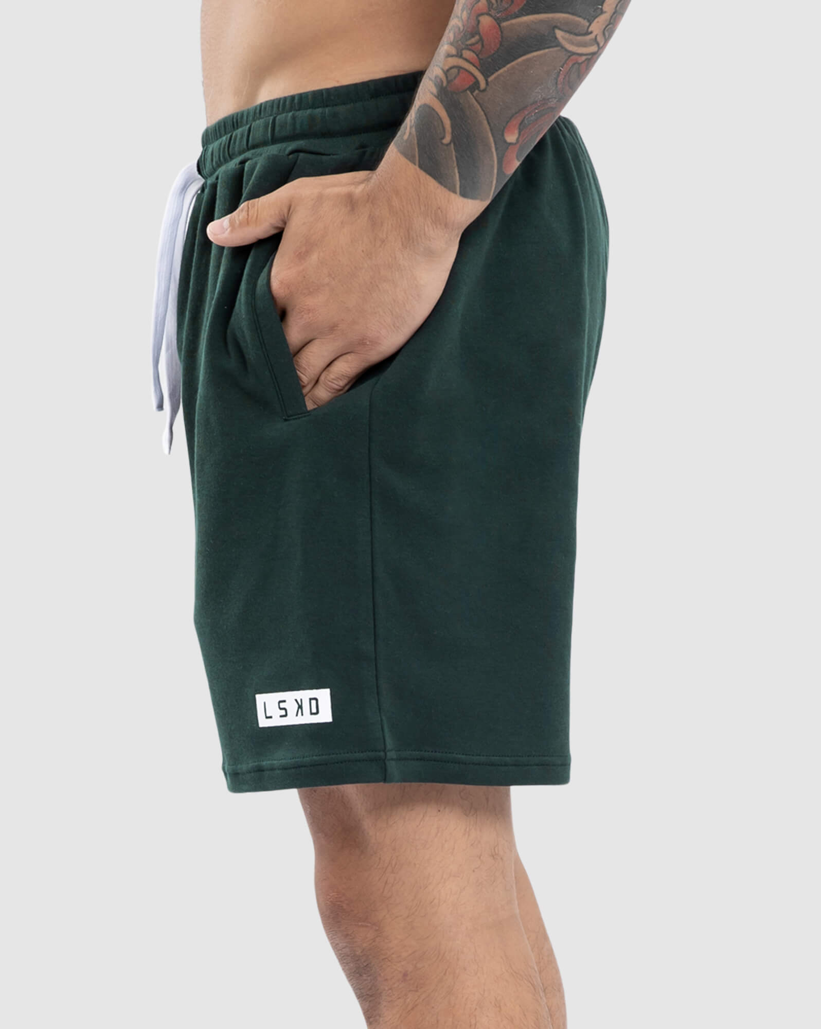 Model wearing Staple Jersey Short - Vital Green