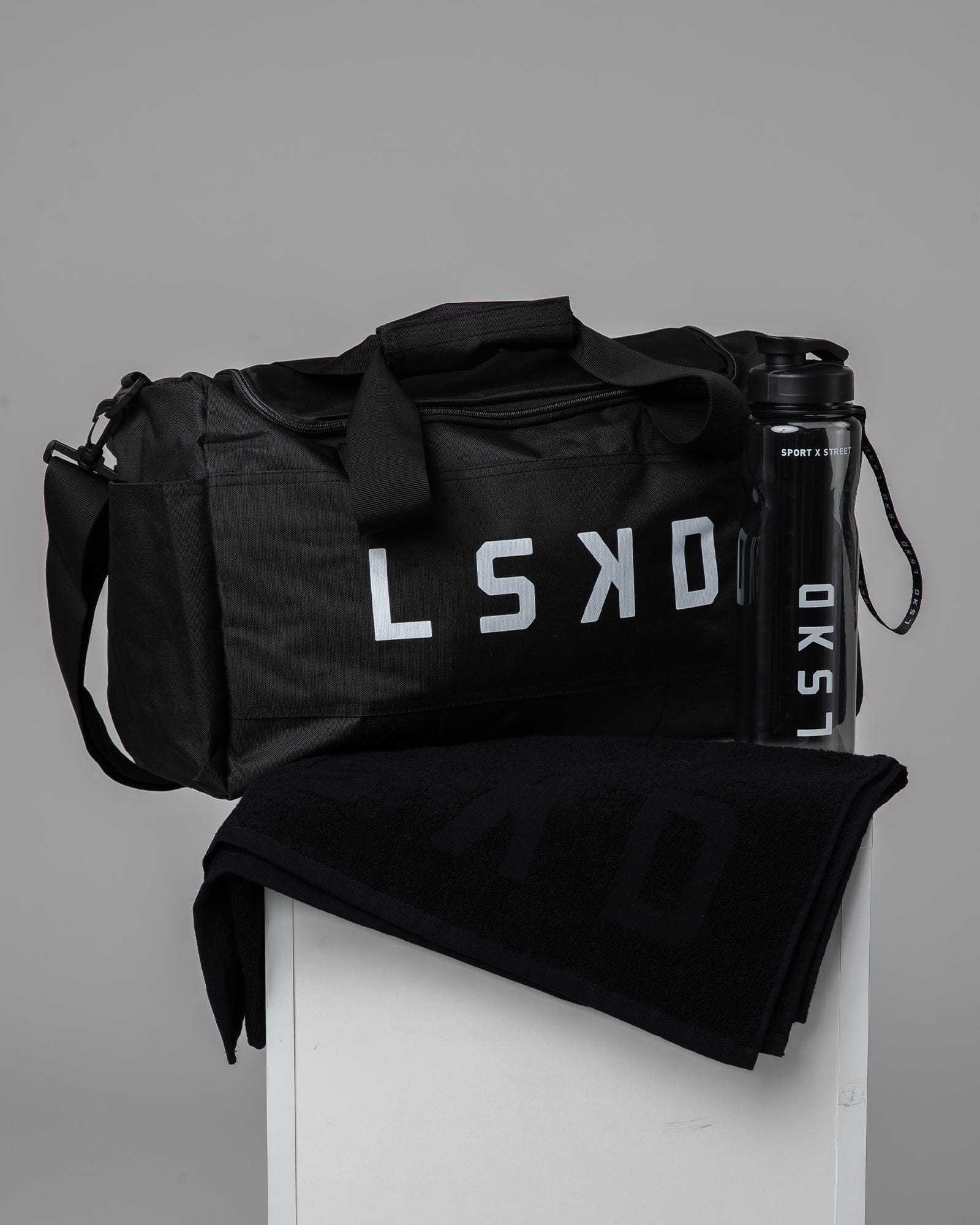 Model wearing The Essentials Bundle - Black