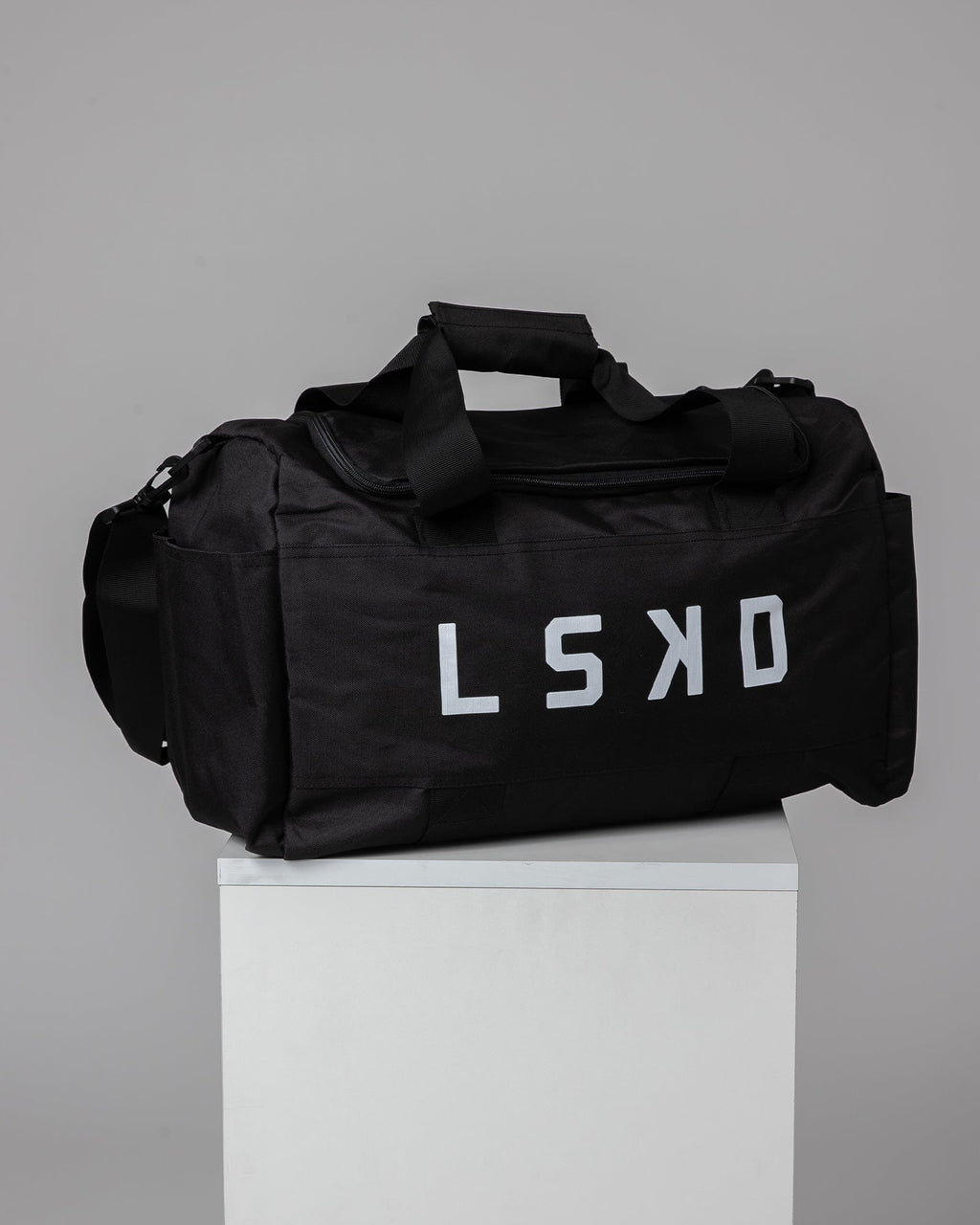 Model wearing Essential Duffle Bag - Black