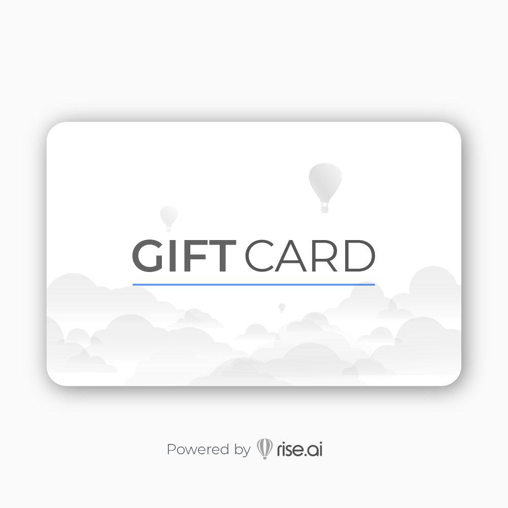Model wearing Gift card