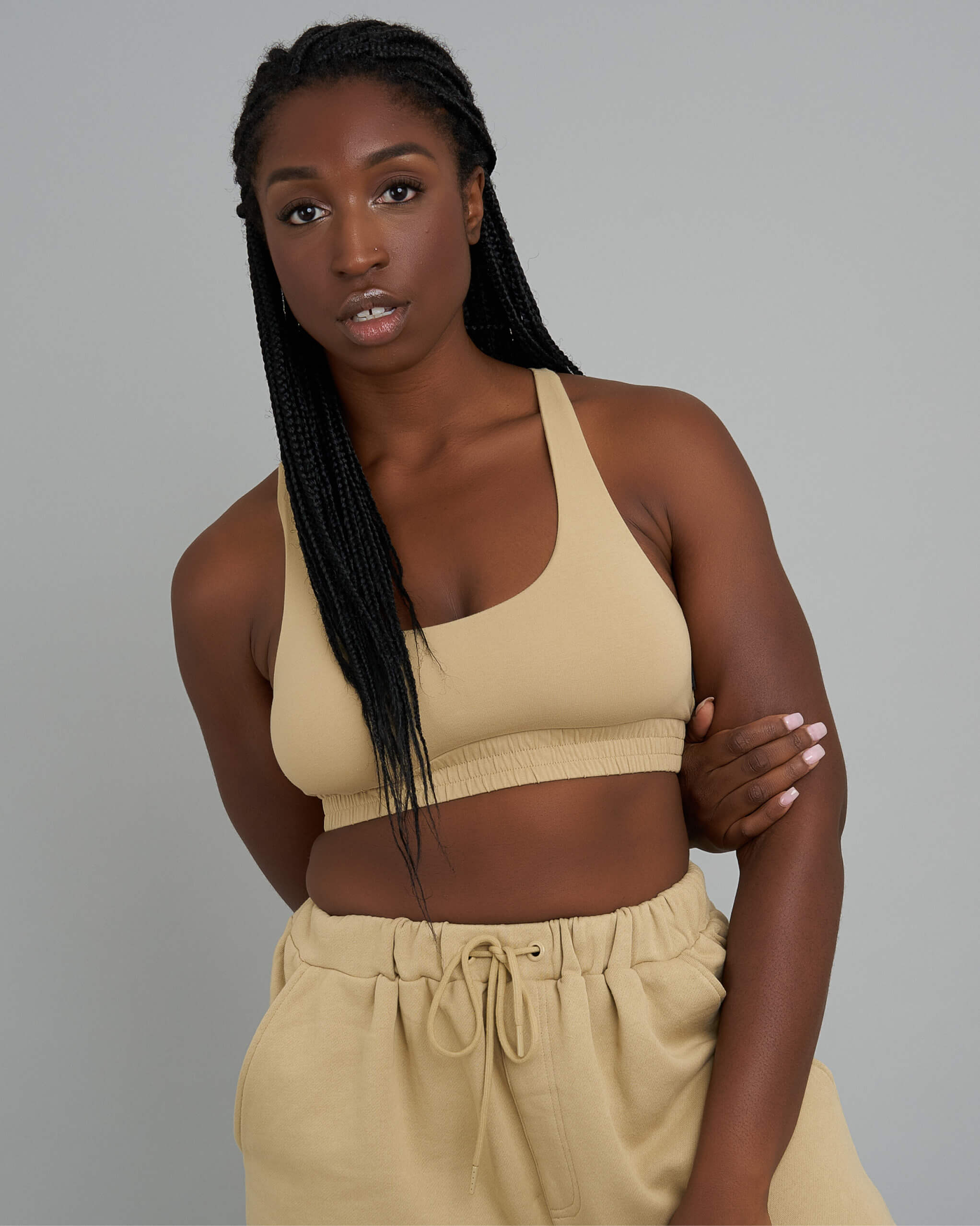 Model wearing Fast Crop - Twill