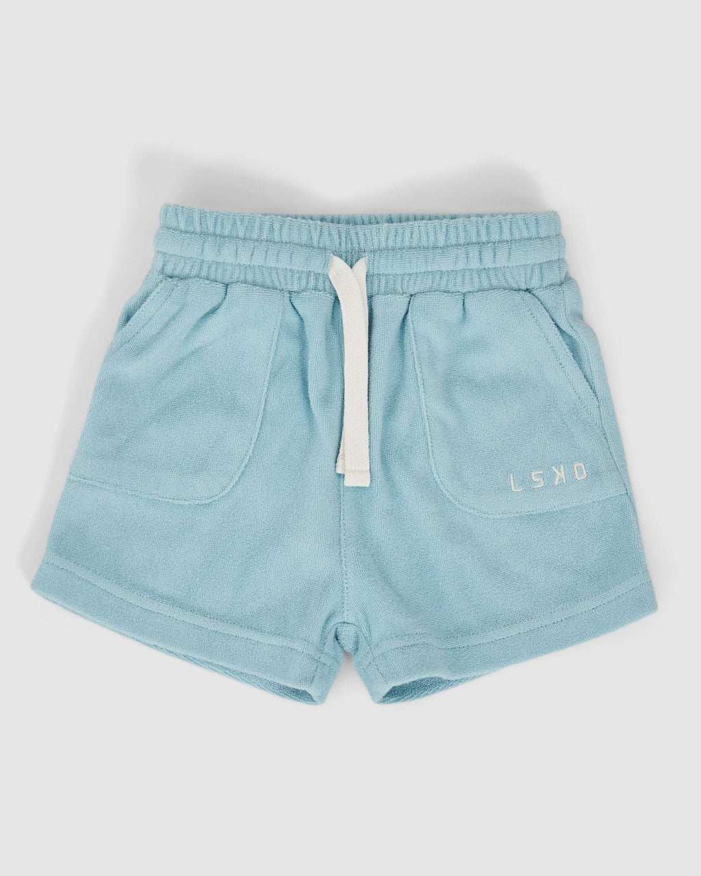 Model wearing Field Shorts (00-8) - Blue