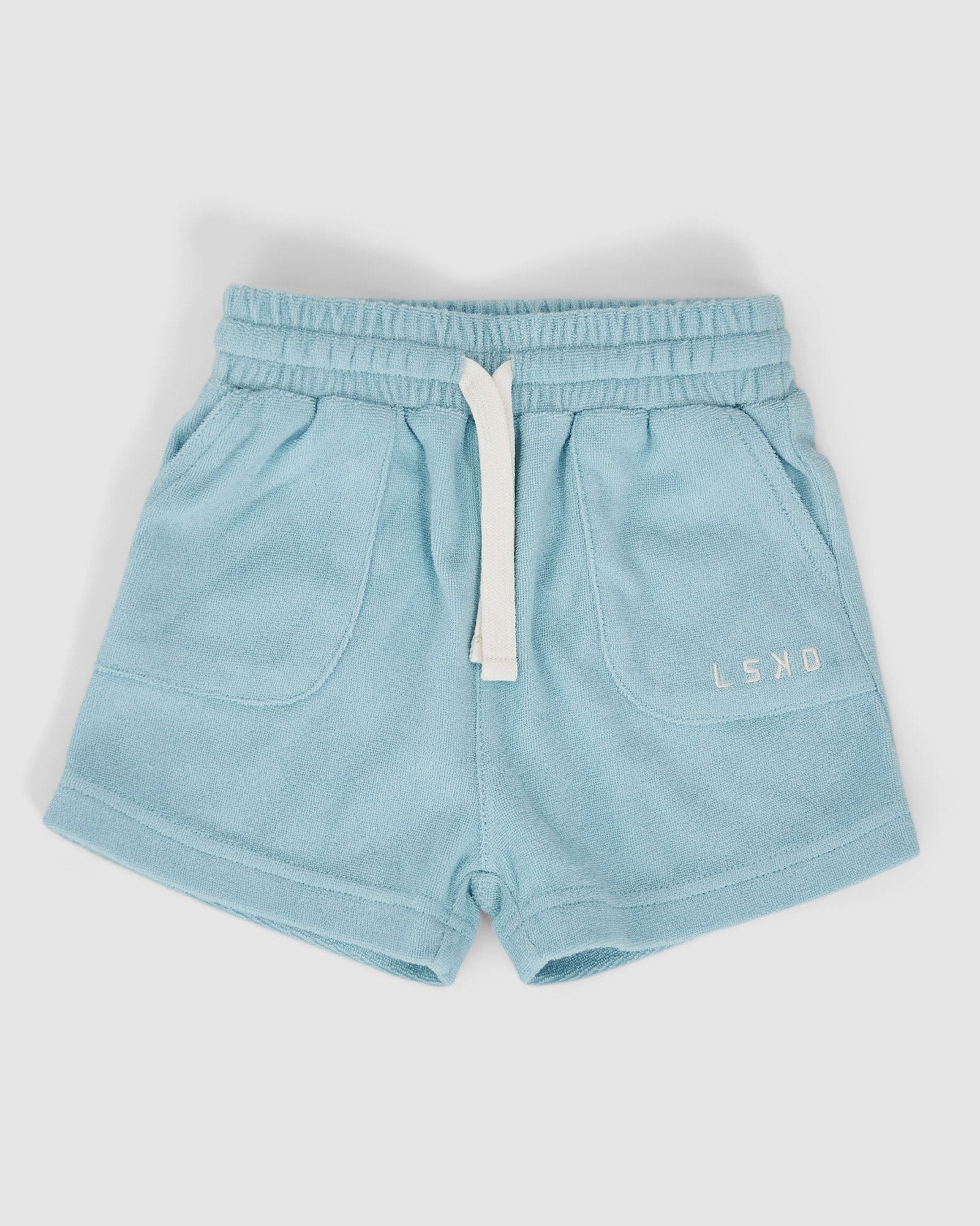 Model wearing Field Shorts (00-8) - Blue