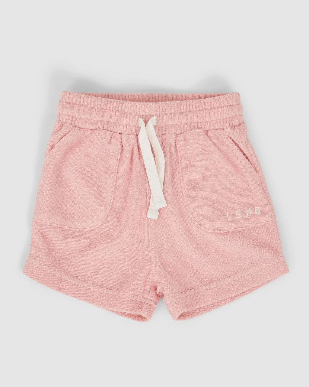 Model wearing Field Shorts (00-8) - Pink