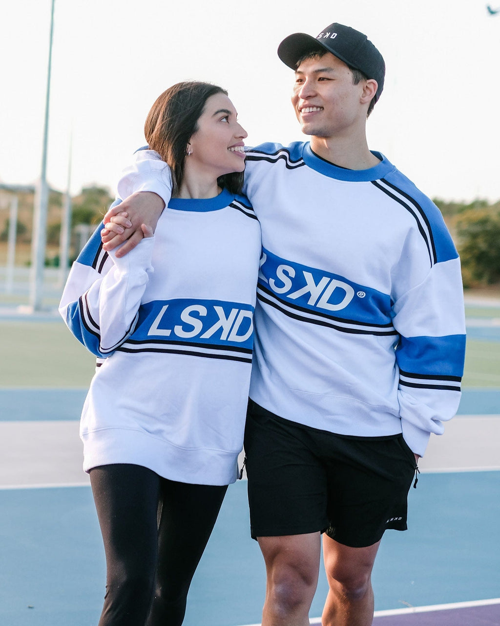 Model wearing Unisex A-Team Sweater Oversize - White