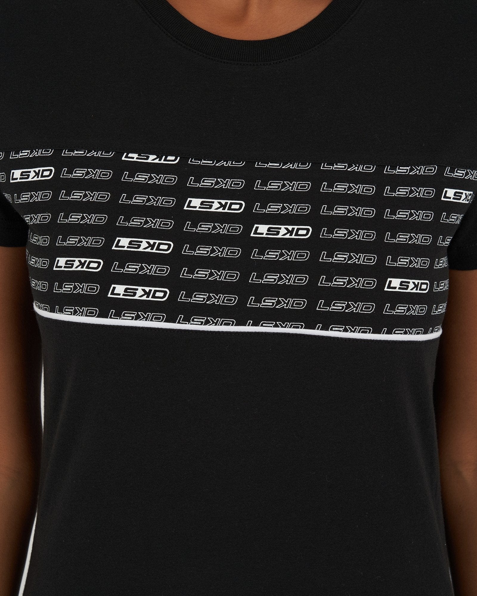 Model wearing Fleet Tee Dress - Black