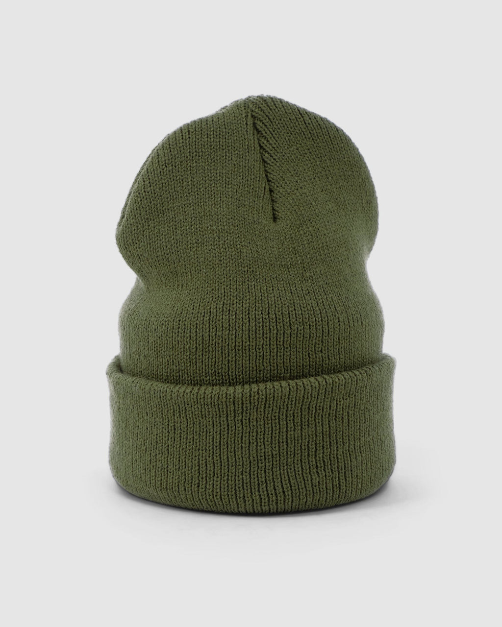 Model wearing Cornerstone Beanie - Army Green