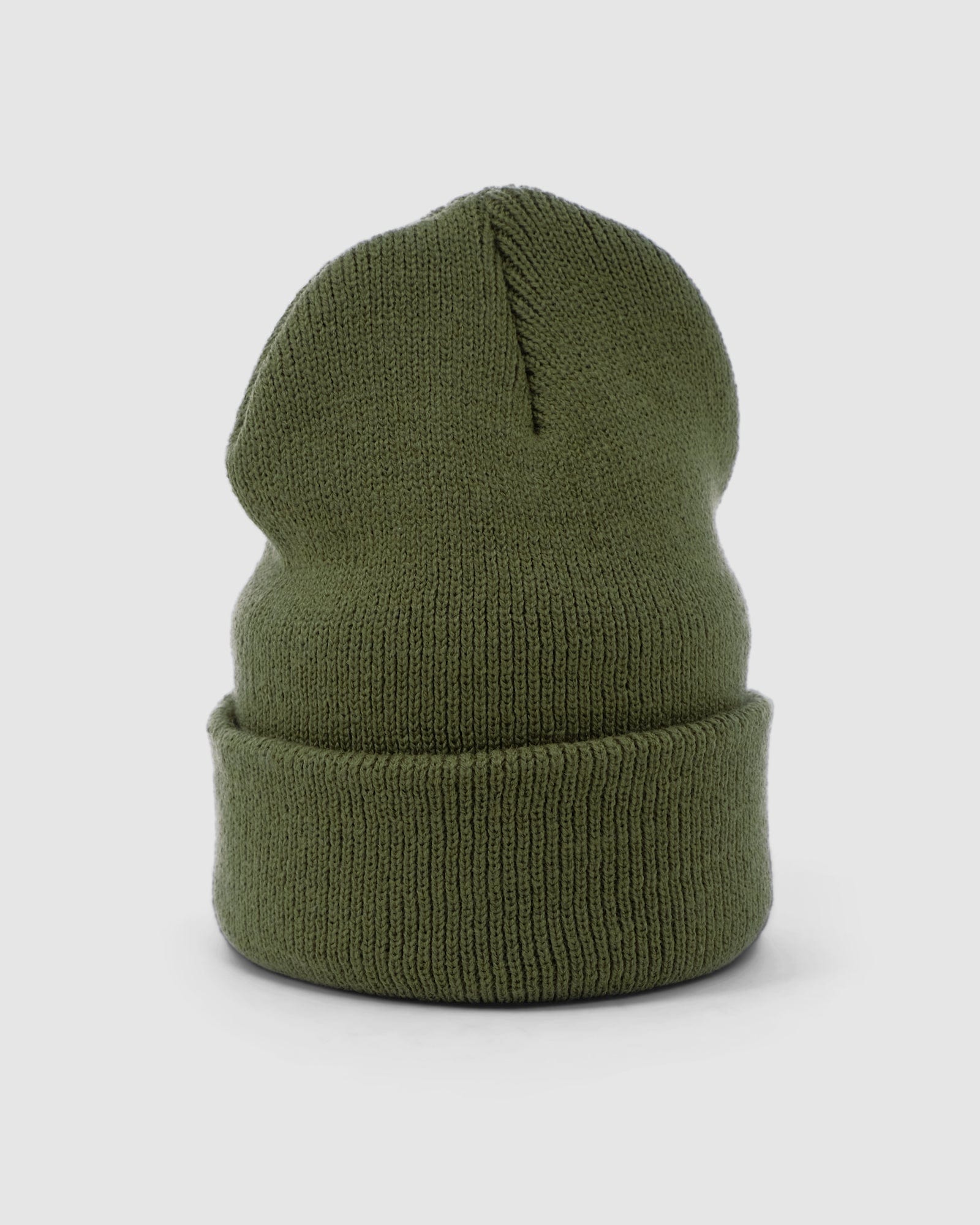 Model wearing Cornerstone Beanie - Army Green