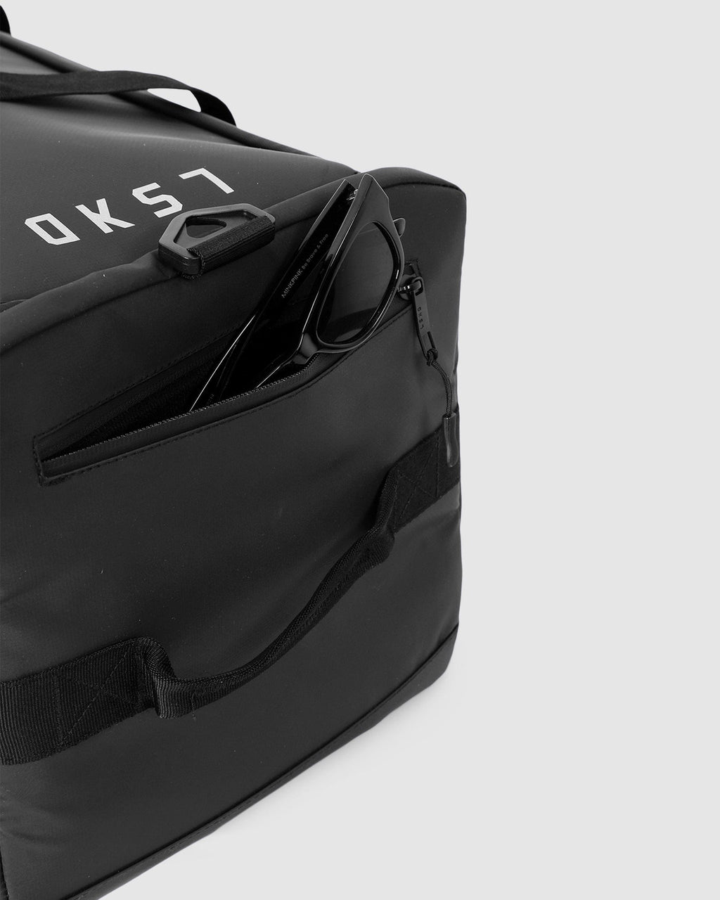 Model wearing Expedition Duffle - Black