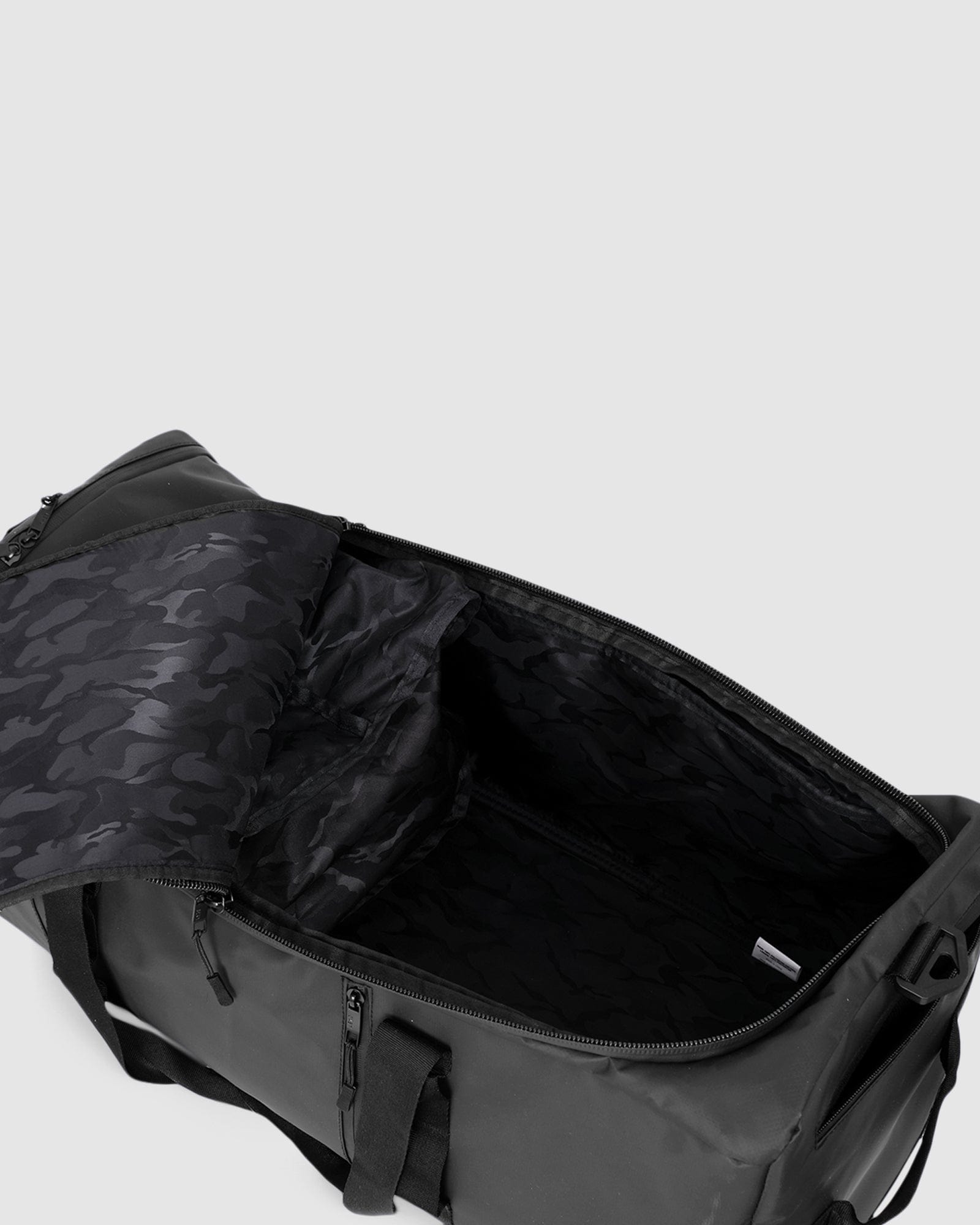 Model wearing Expedition Duffle - Black