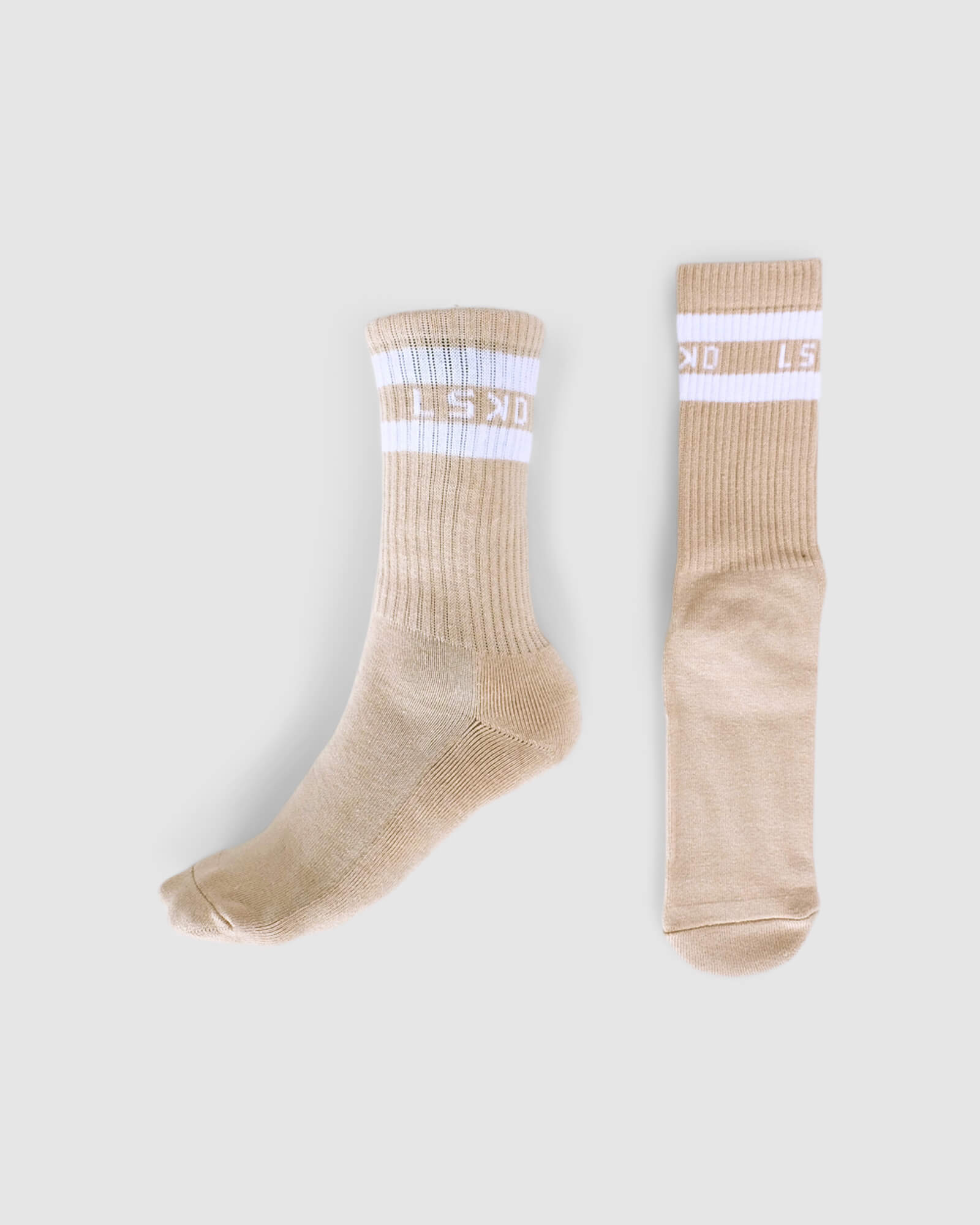 Model wearing A-Line Sock - Nude