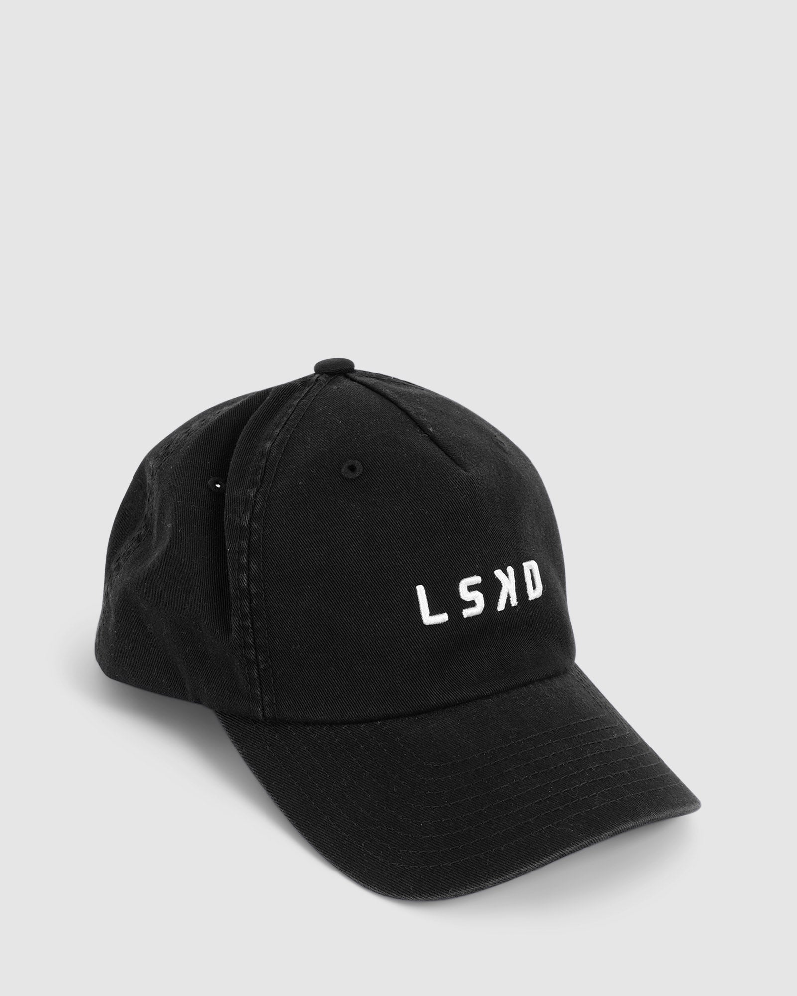 Model wearing Soft Top Cap - Washed Black