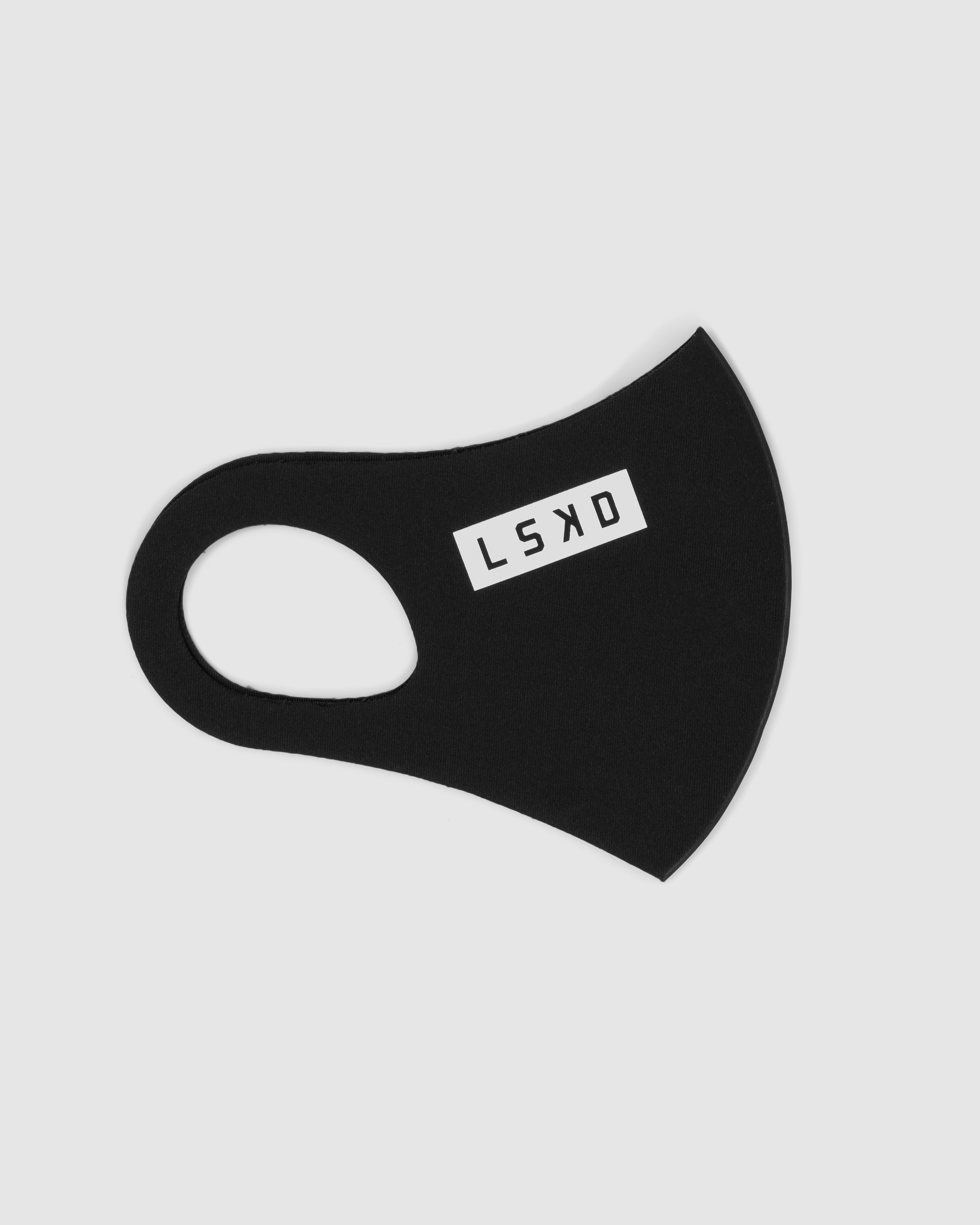 Model wearing Rep Face Mask - Black