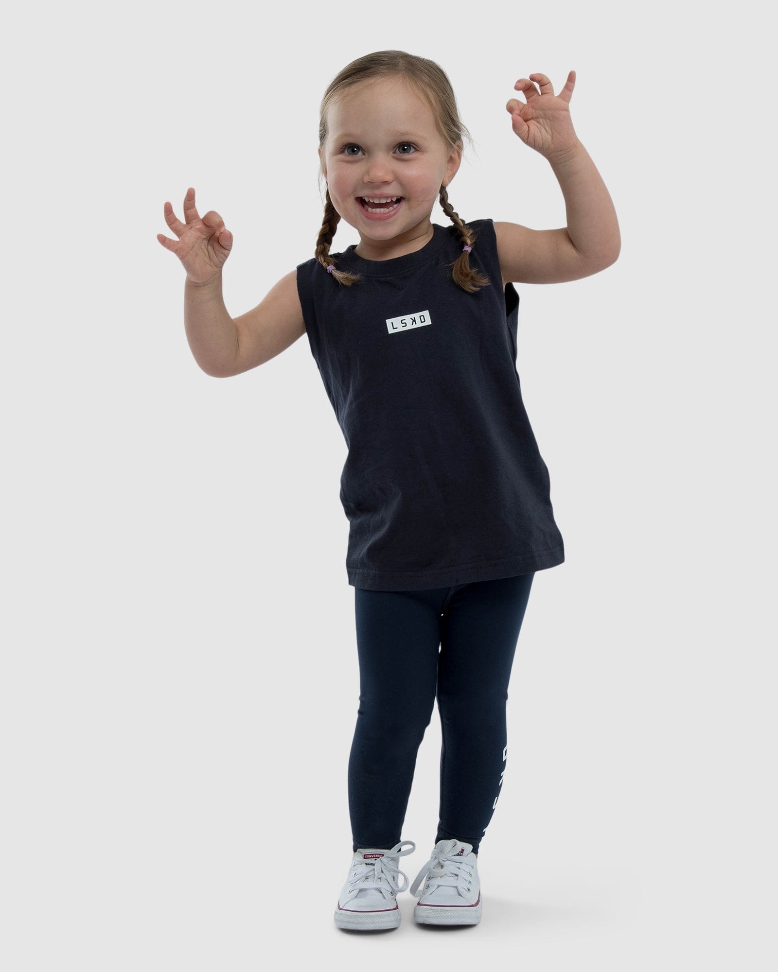 Model wearing Crossover Tank (00-8) - Carbon