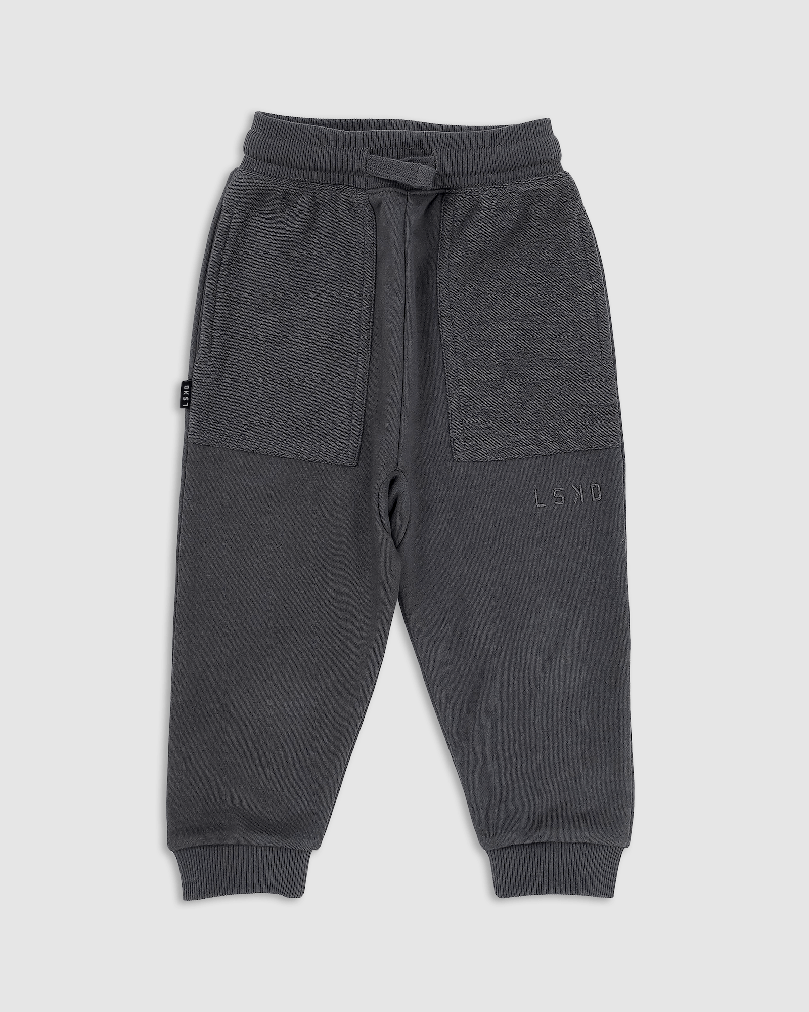 Model wearing Locker Room Track Pant (00-8) - Iron