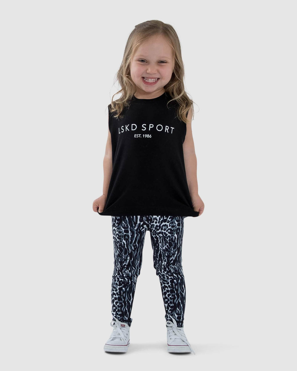 Model wearing Penalty Tank (00-8) - Black