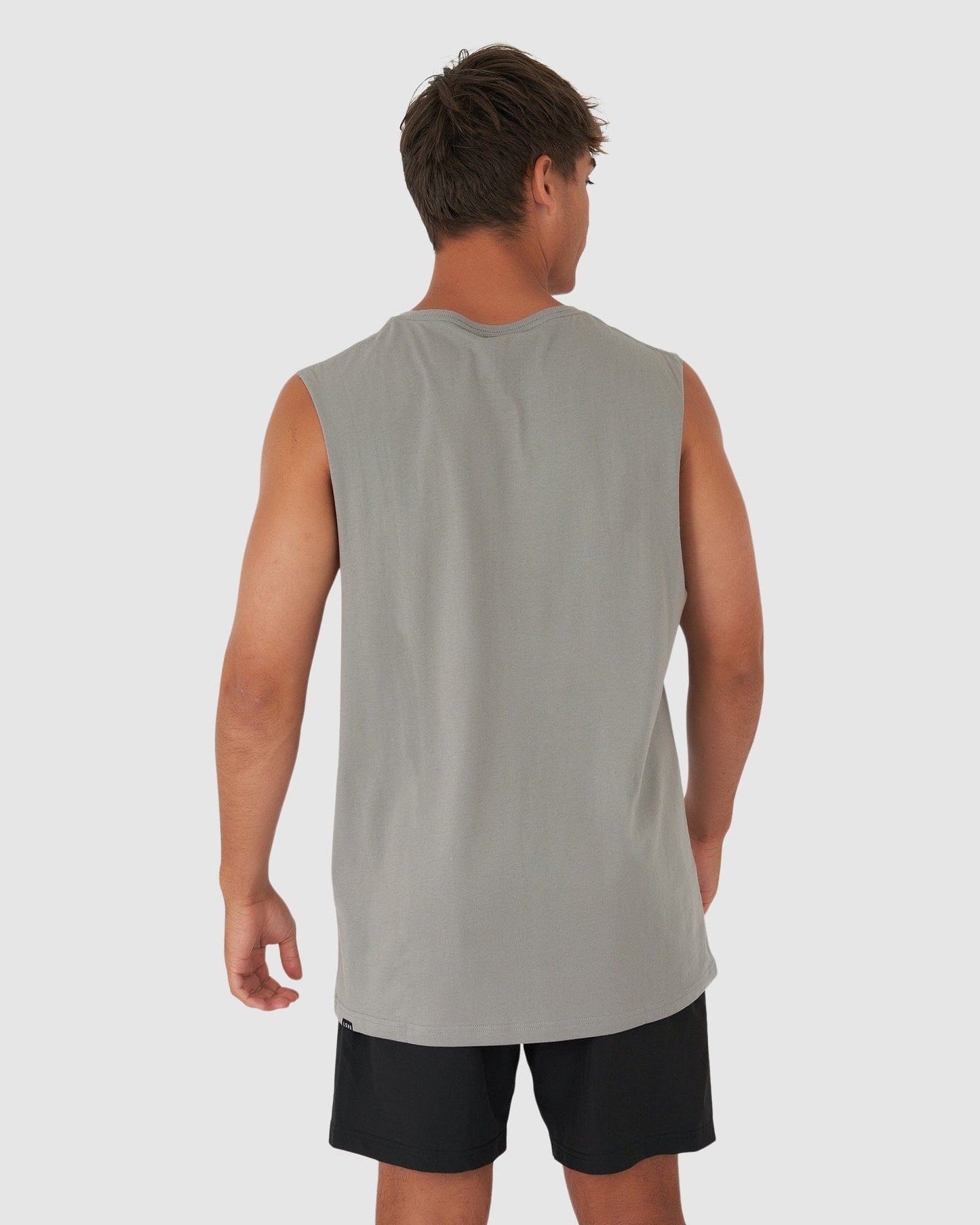 Model wearing Structure Tank - Frost Grey