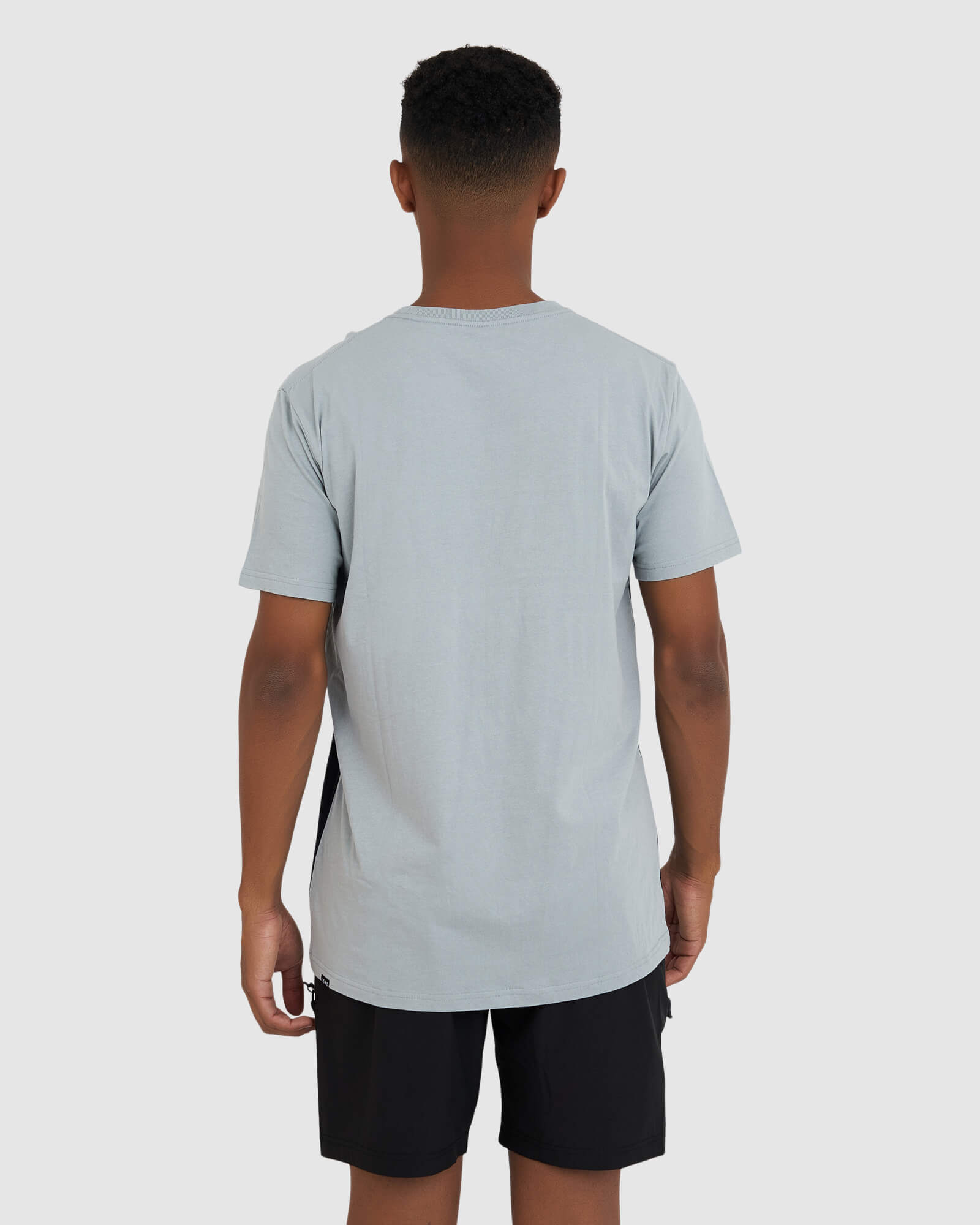 Model wearing Dough Tee - Quarry-Black-White