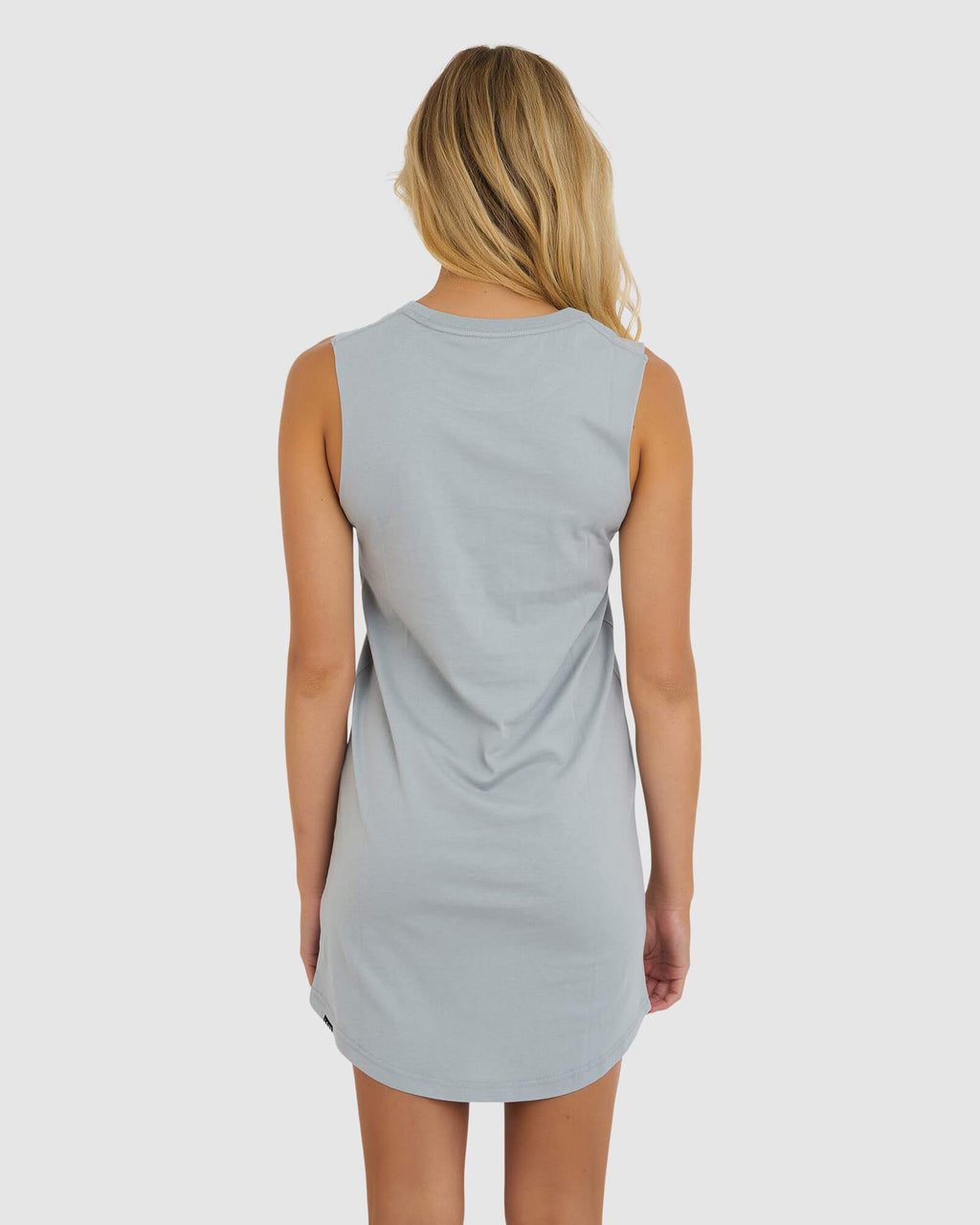 Model wearing Structure Dress - Quarry