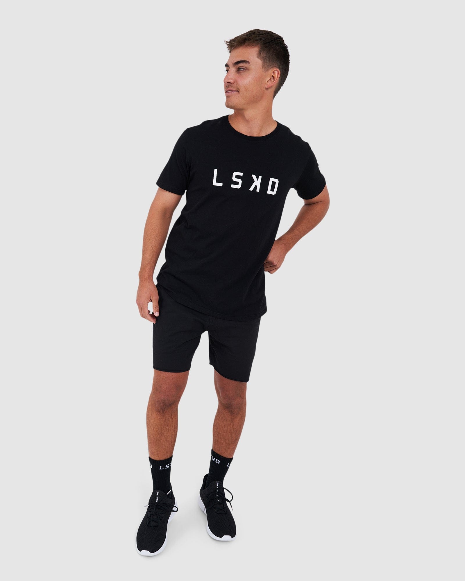 Model wearing Stalkon Short - Black