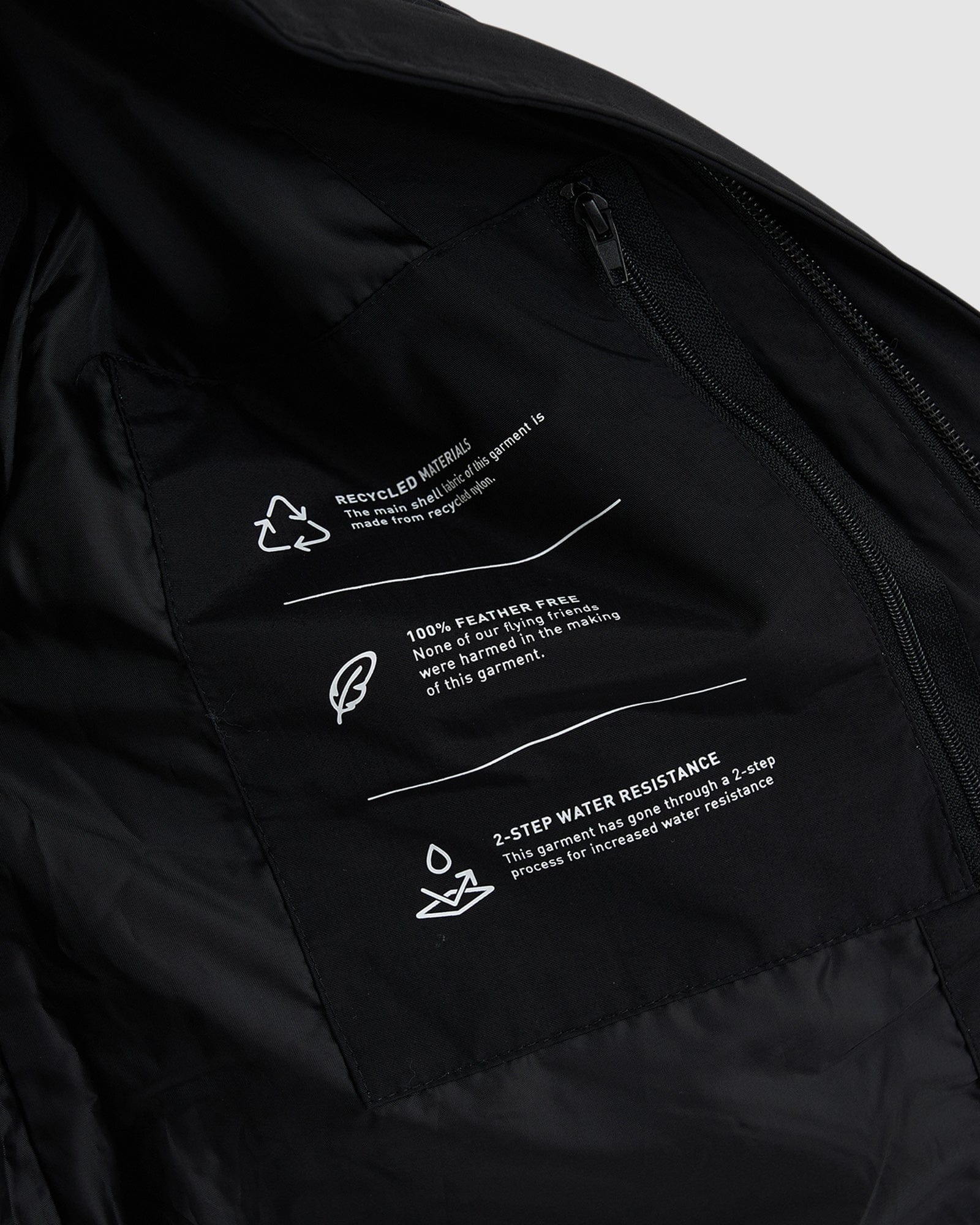 Model wearing Roasted Puffer Jacket 21 - Black