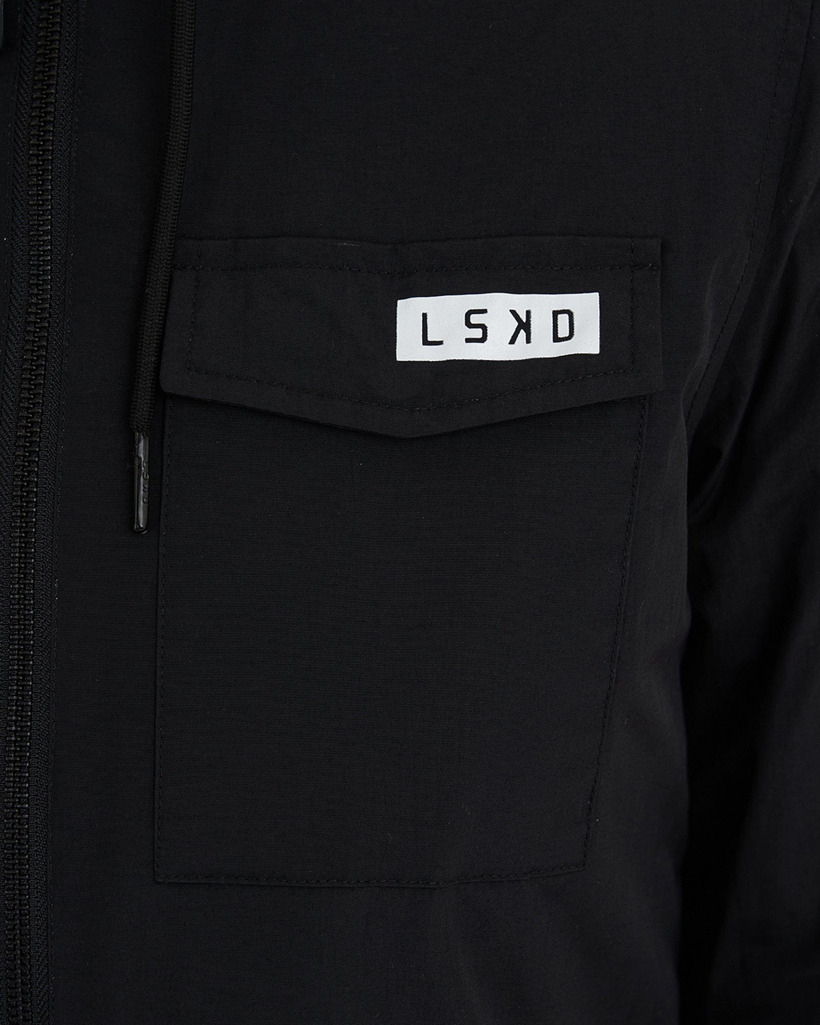 Model wearing Auxiliary Jacket 21 - Black