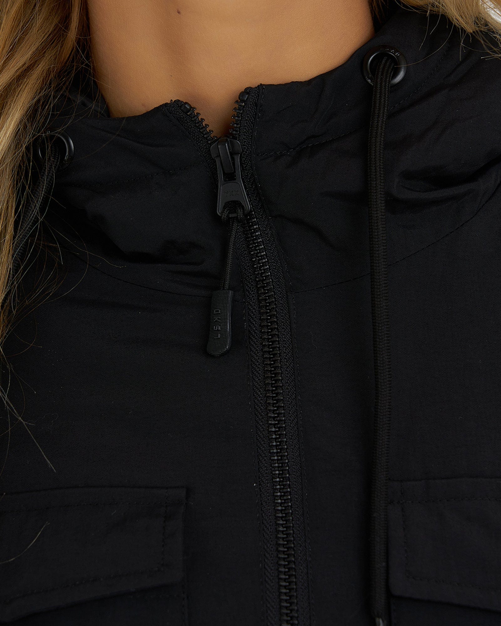 Model wearing Auxiliary Jacket 21 - Black