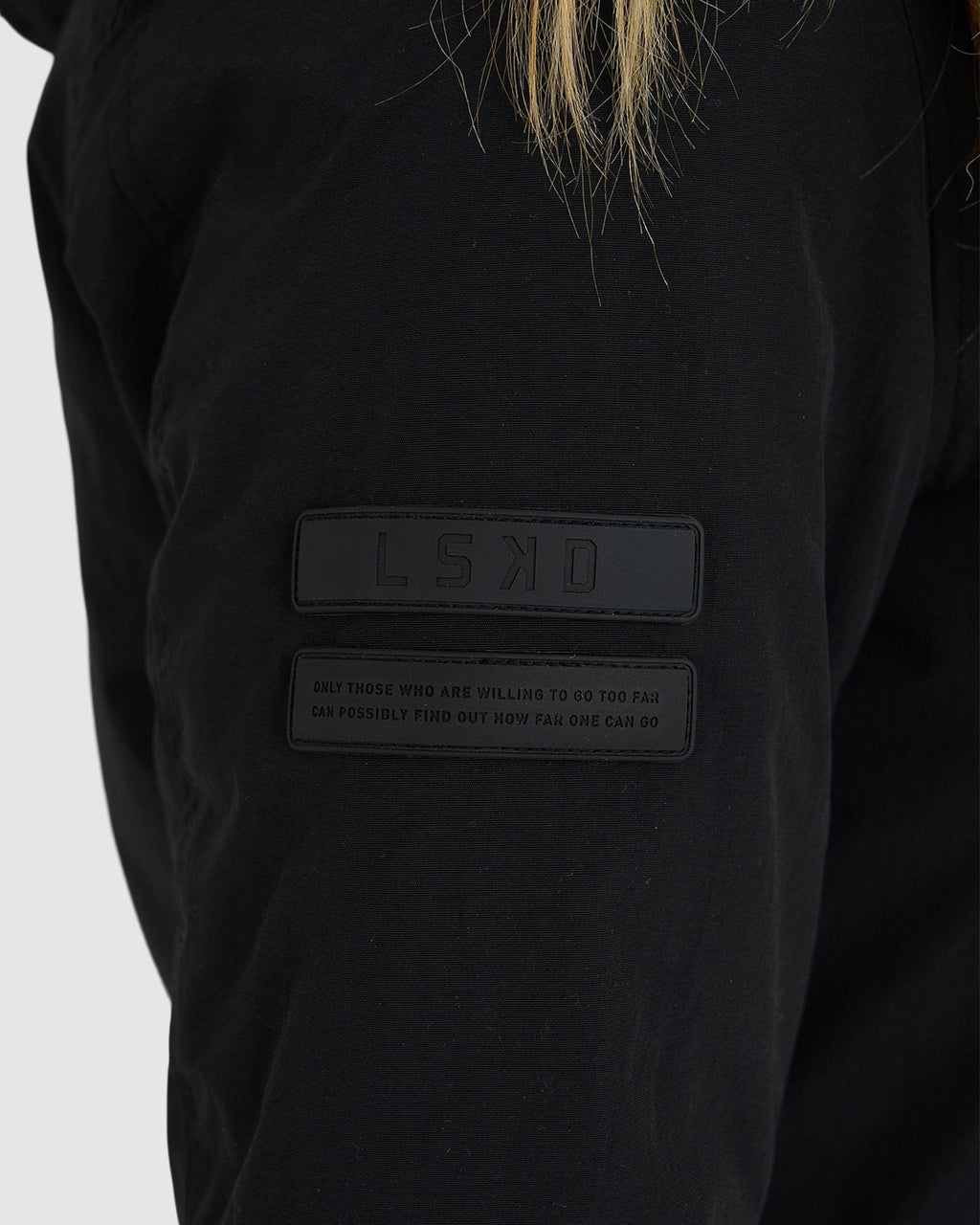 Model wearing Auxiliary Jacket 21 - Black