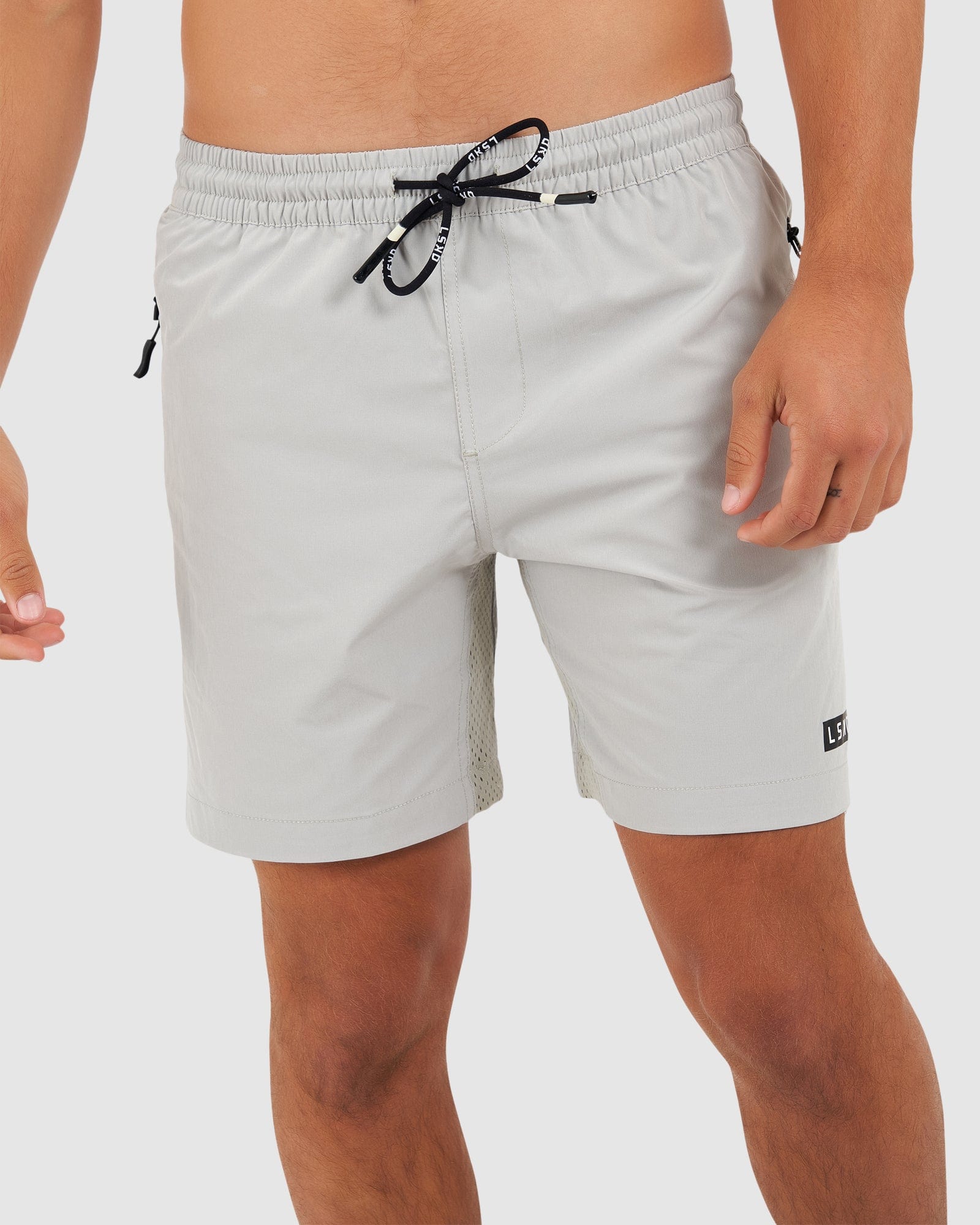 Model wearing Rep 7" Performance Short - Shark