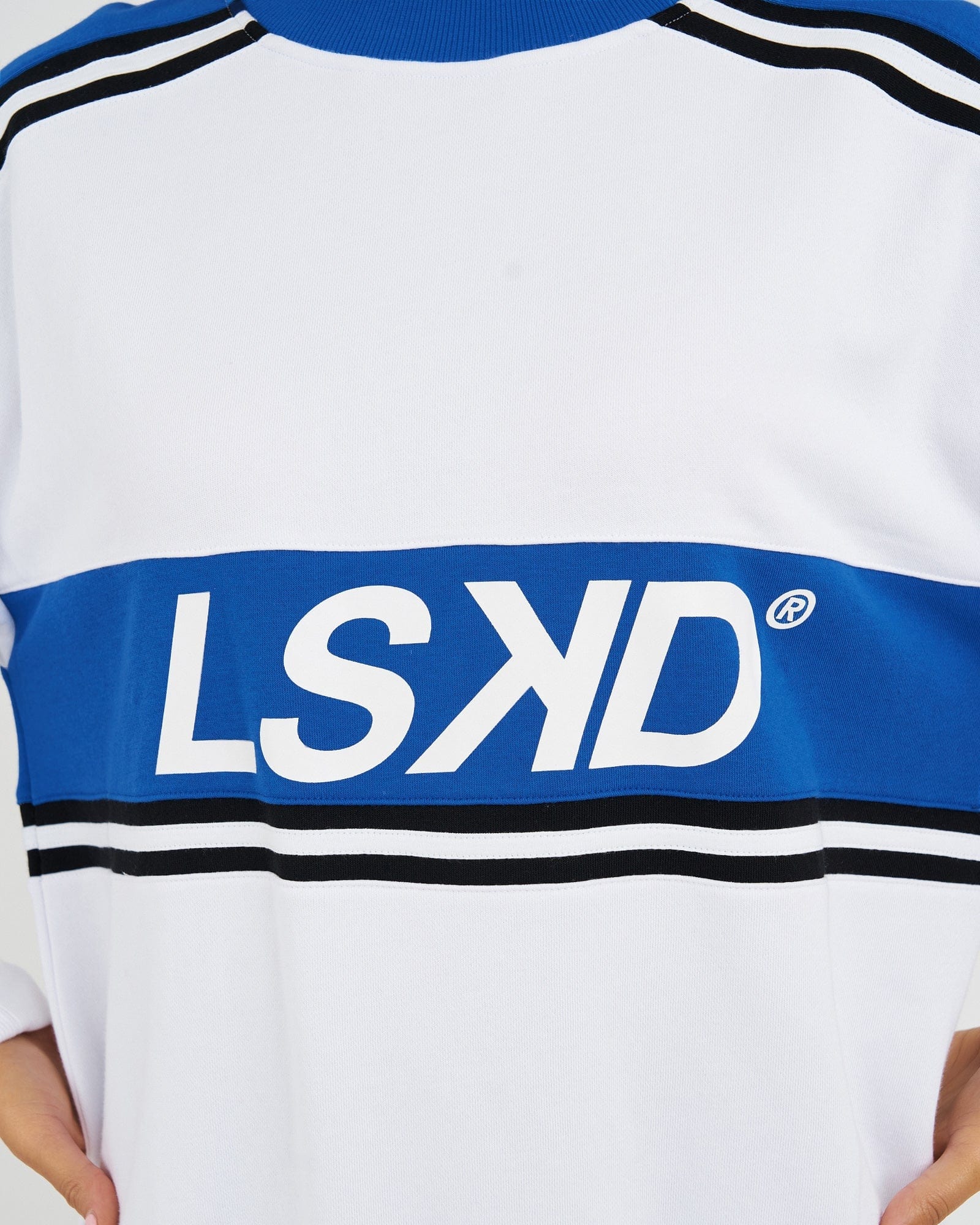 Model wearing A-Team Sweater Oversize - White