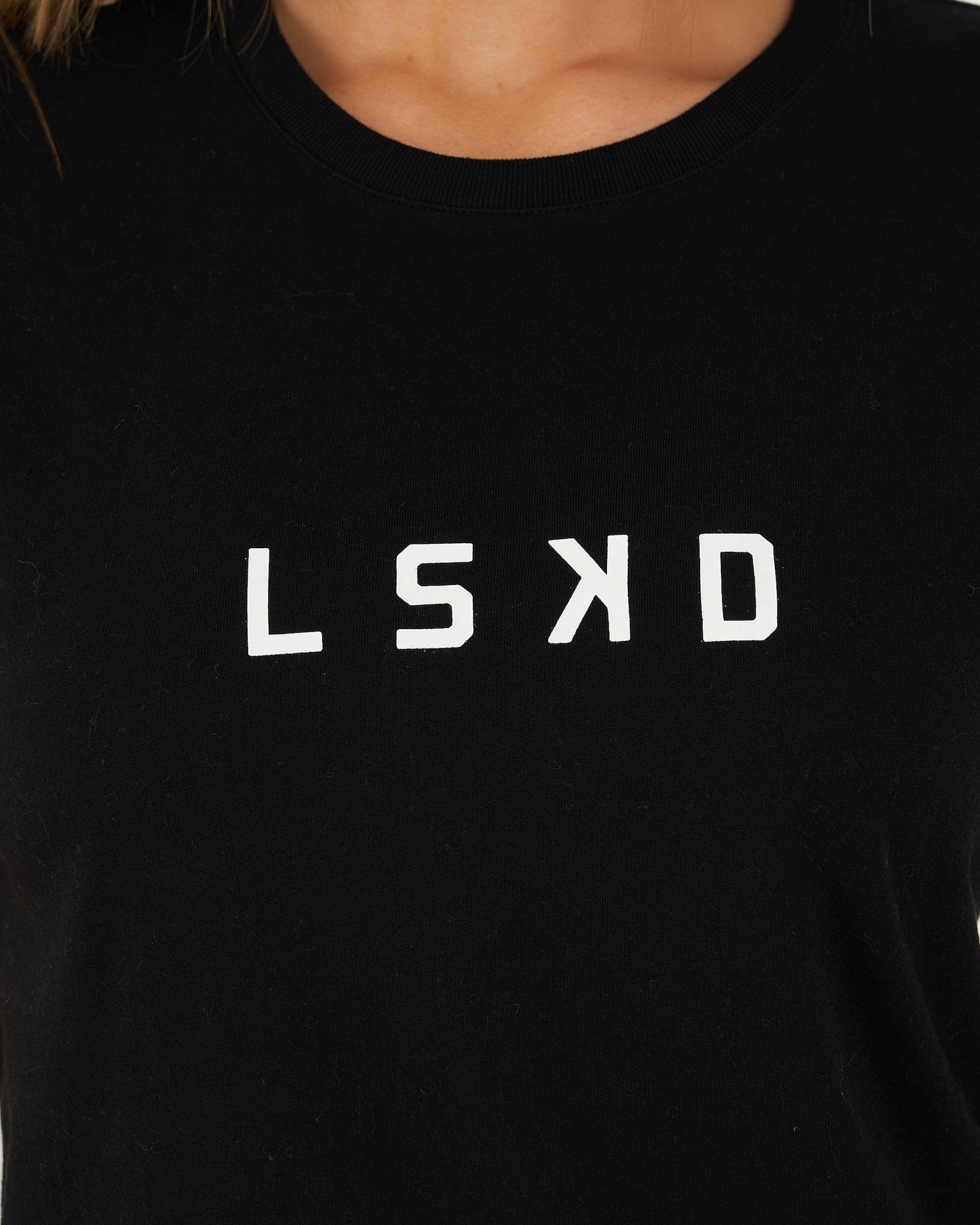 Model wearing Structure Tee - Black