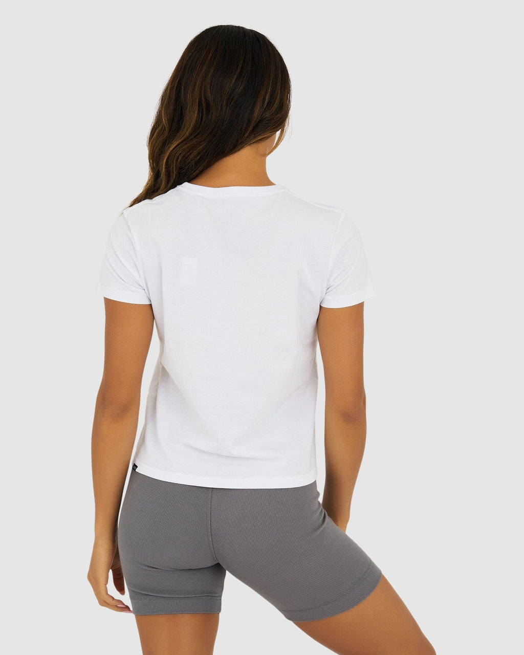 Model wearing Structure Tee - White-Shade