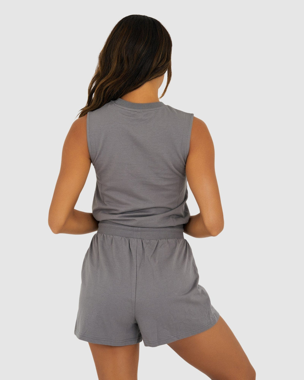 Model wearing Oscar Tank - Shade