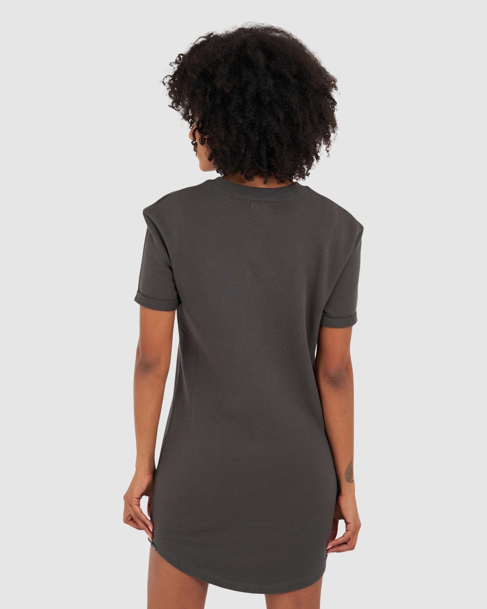 Model wearing Stacker Dress - Vintage Black