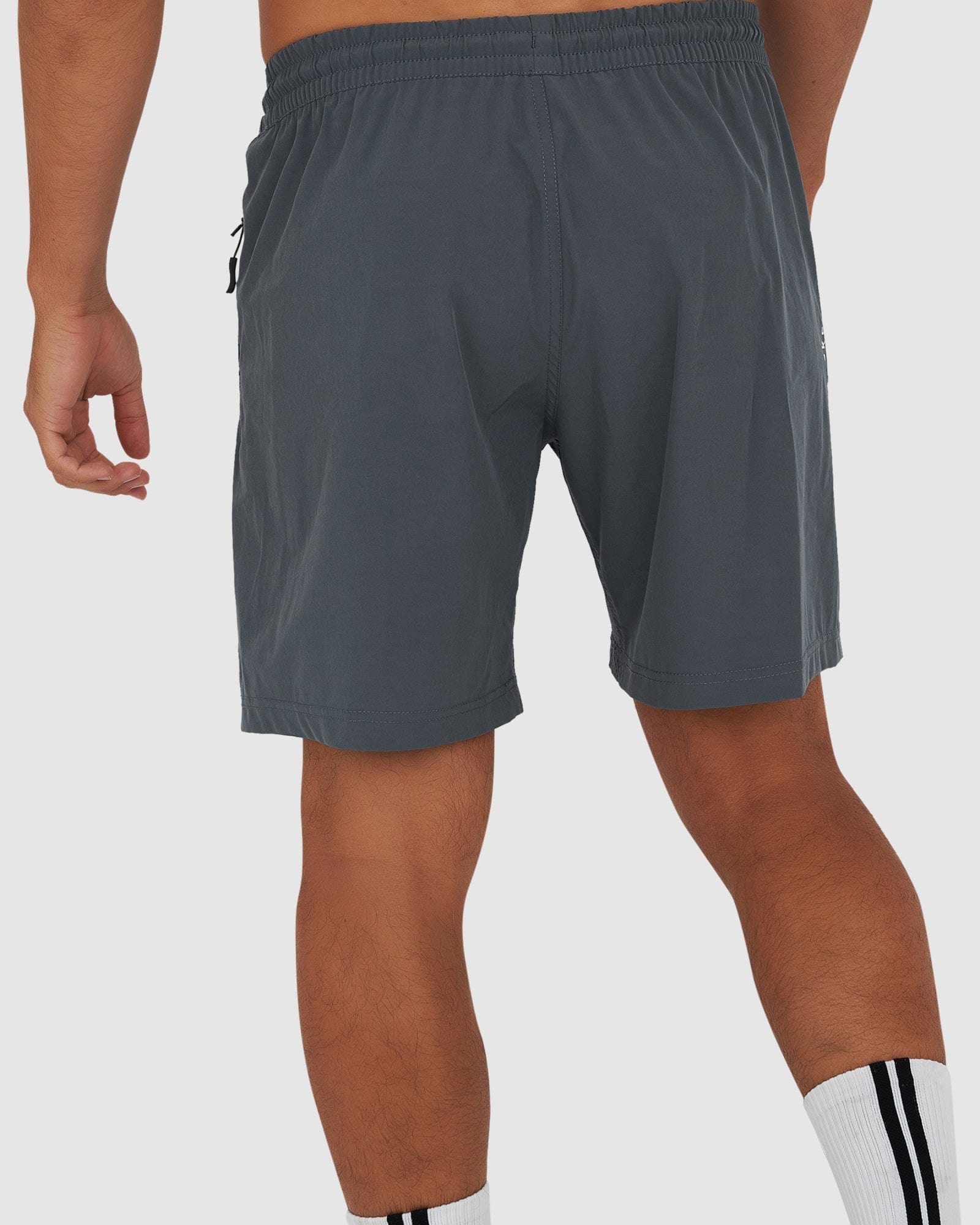 Model wearing Rep 7" Performance Short - Turbulence