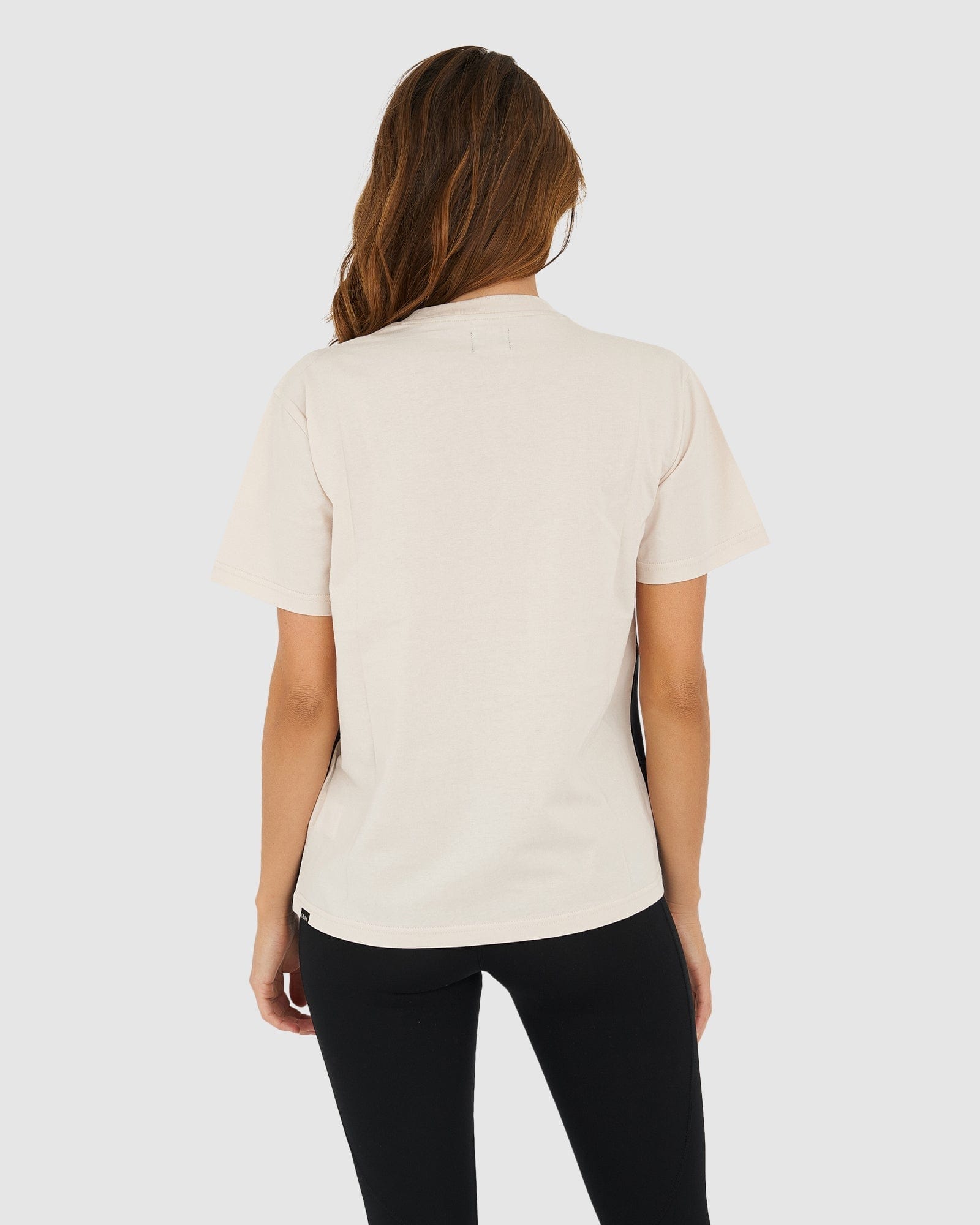 Model wearing Dough Tee - Pearl-Black